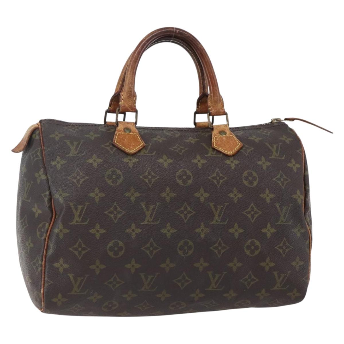 LOUIS VUITTON Monogram Speedy 30 Hand Bag M41526 LV Auth 149076