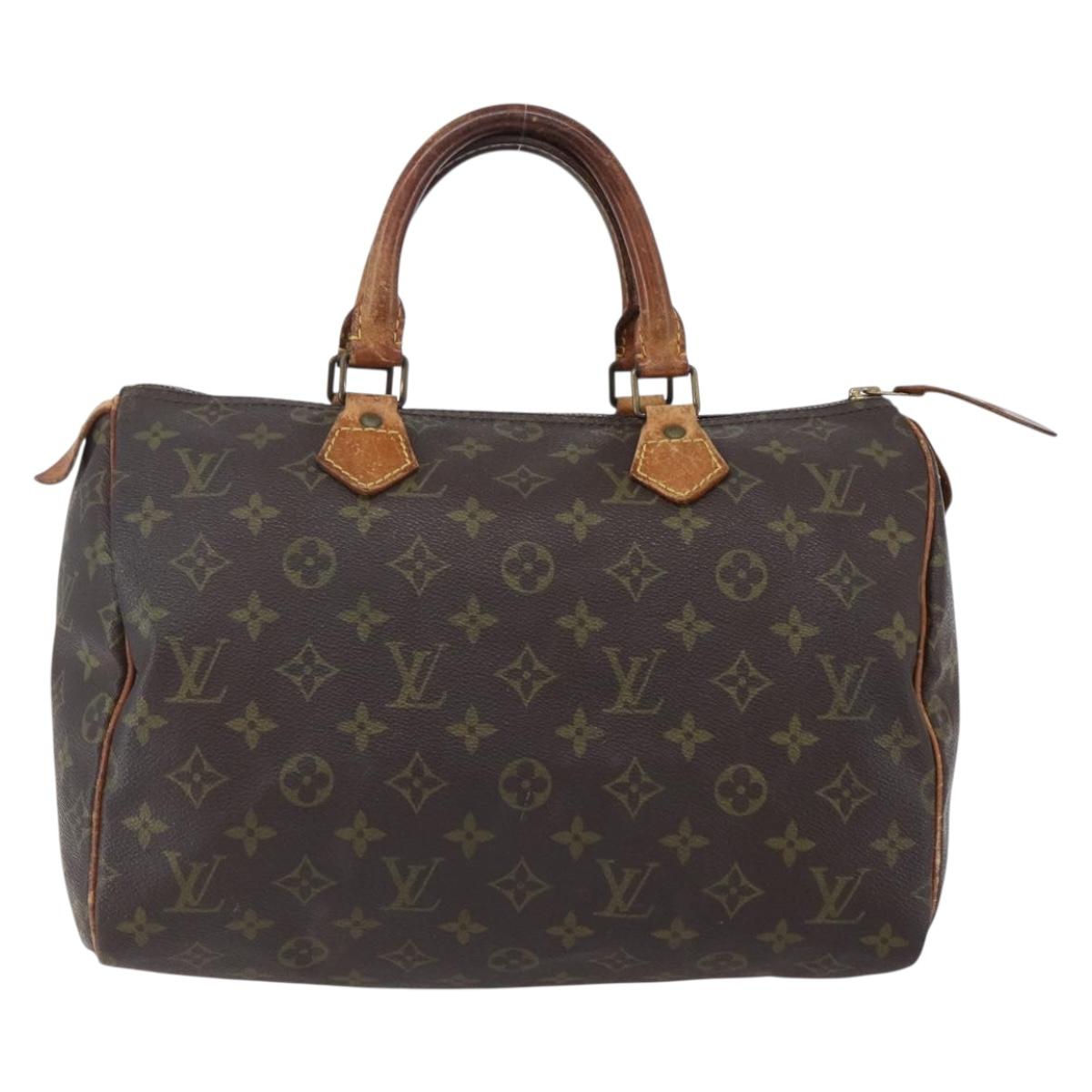 LOUIS VUITTON Monogram Speedy 30 Hand Bag M41526 LV Auth 149076