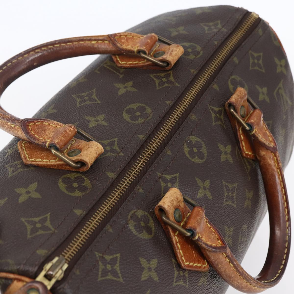 LOUIS VUITTON Monogram Speedy 30 Hand Bag M41526 LV Auth 149076