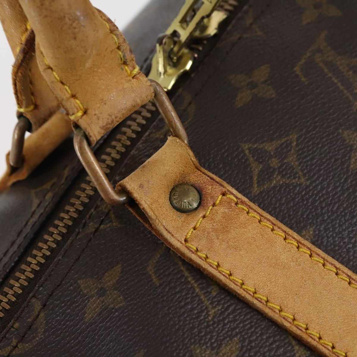 LOUIS VUITTON Monogram Keepall 55 Boston Bag M41424 LV Auth 149077