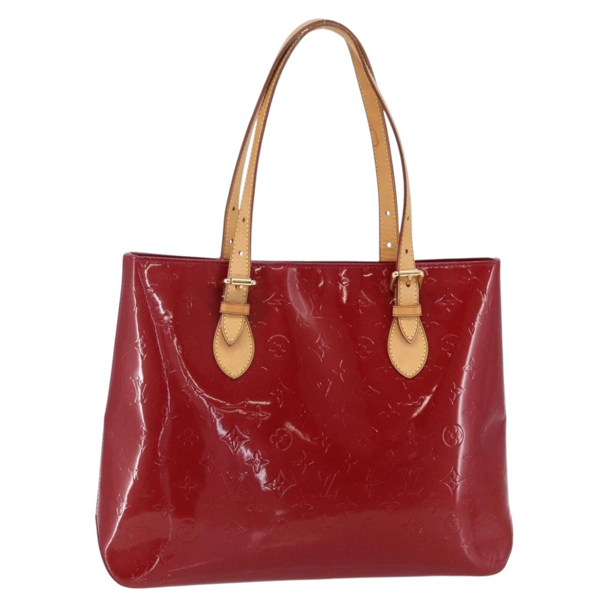 LOUIS VUITTON Monogram Vernis Brentwood Bag Pomme D'amour M91989 LV Auth 149080