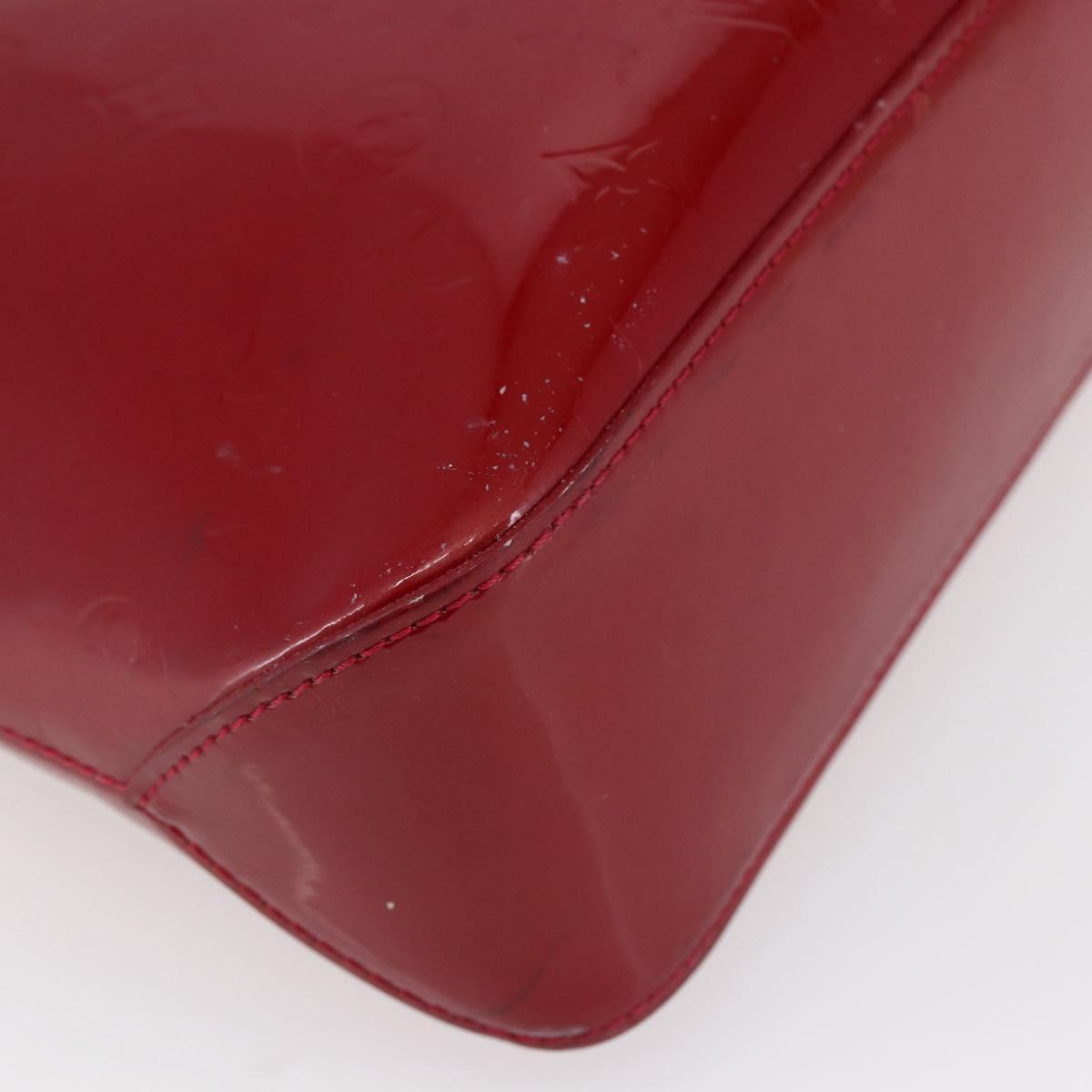 LOUIS VUITTON Monogram Vernis Brentwood Bag Pomme D'amour M91989 LV Auth 149080