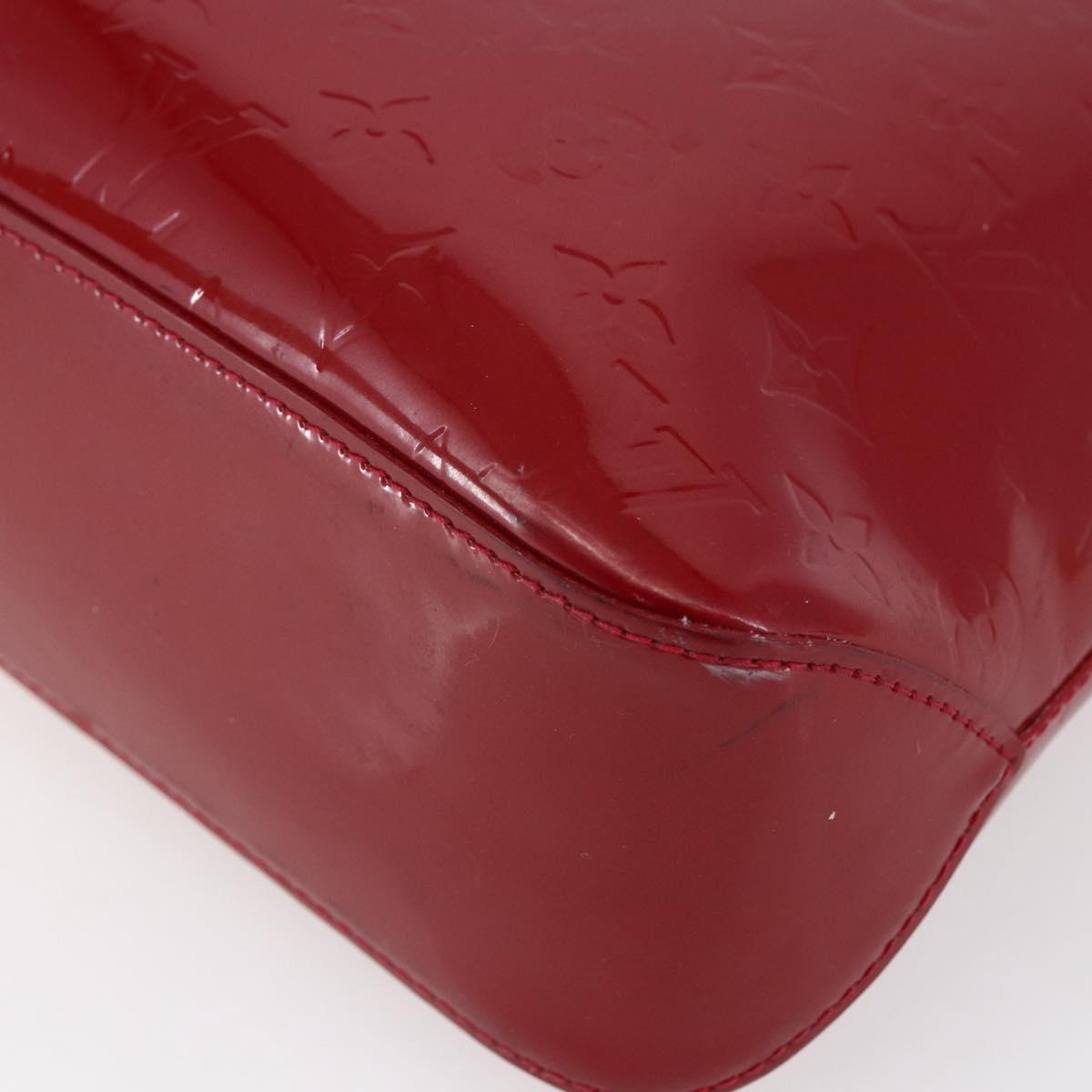 LOUIS VUITTON Monogram Vernis Brentwood Bag Pomme D'amour M91989 LV Auth 149080