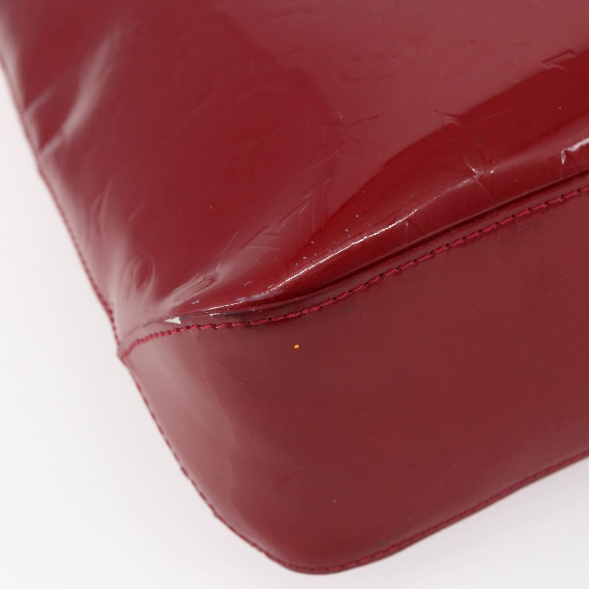 LOUIS VUITTON Monogram Vernis Brentwood Bag Pomme D'amour M91989 LV Auth 149080