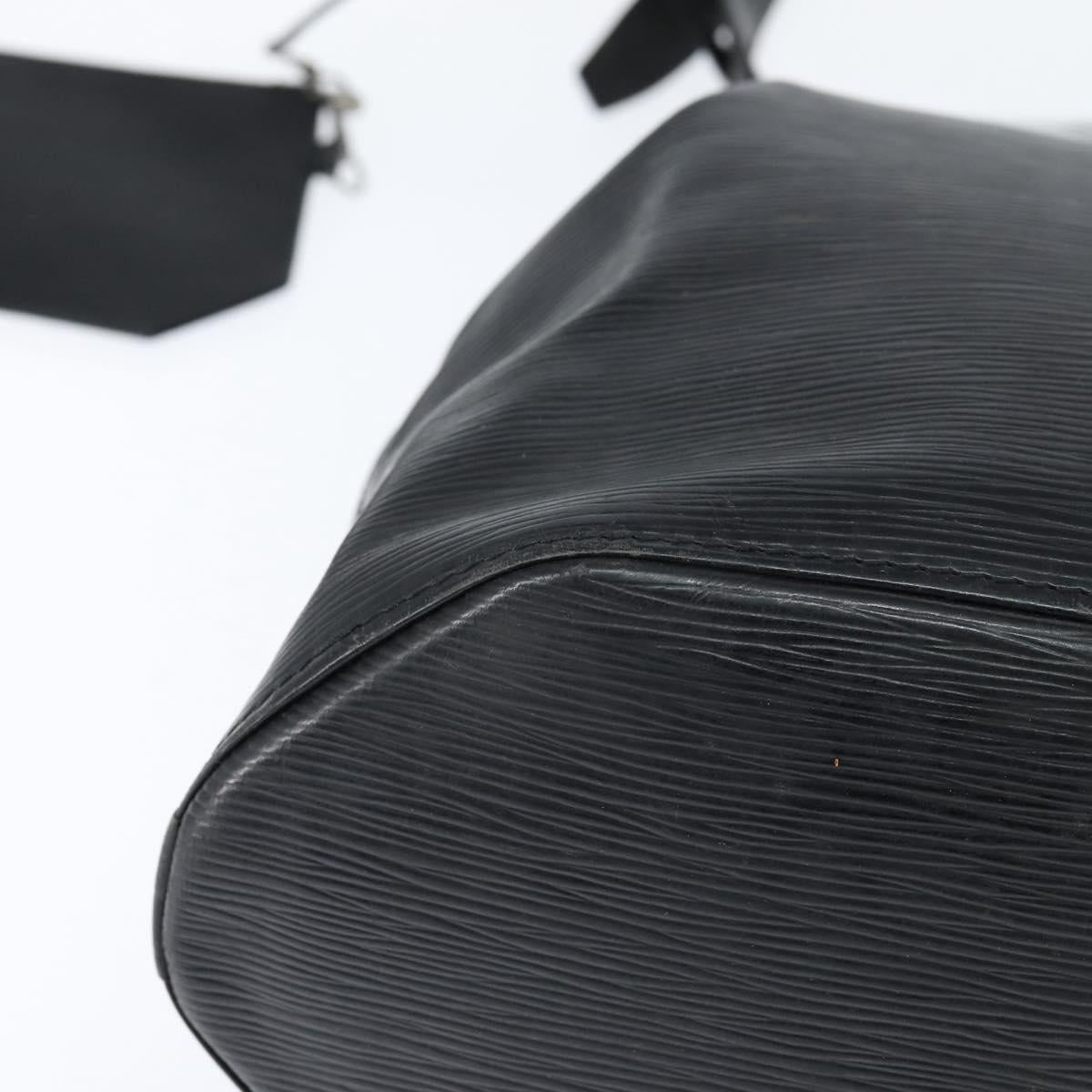 LOUIS VUITTON Epi Sac Depaule GM Shoulder Bag Black M80155 LV Auth 149082