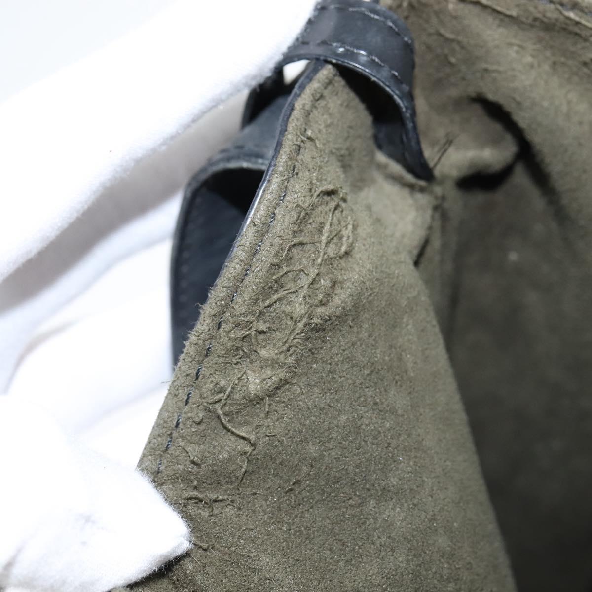 LOUIS VUITTON Epi Sac Depaule GM Shoulder Bag Black M80155 LV Auth 149082