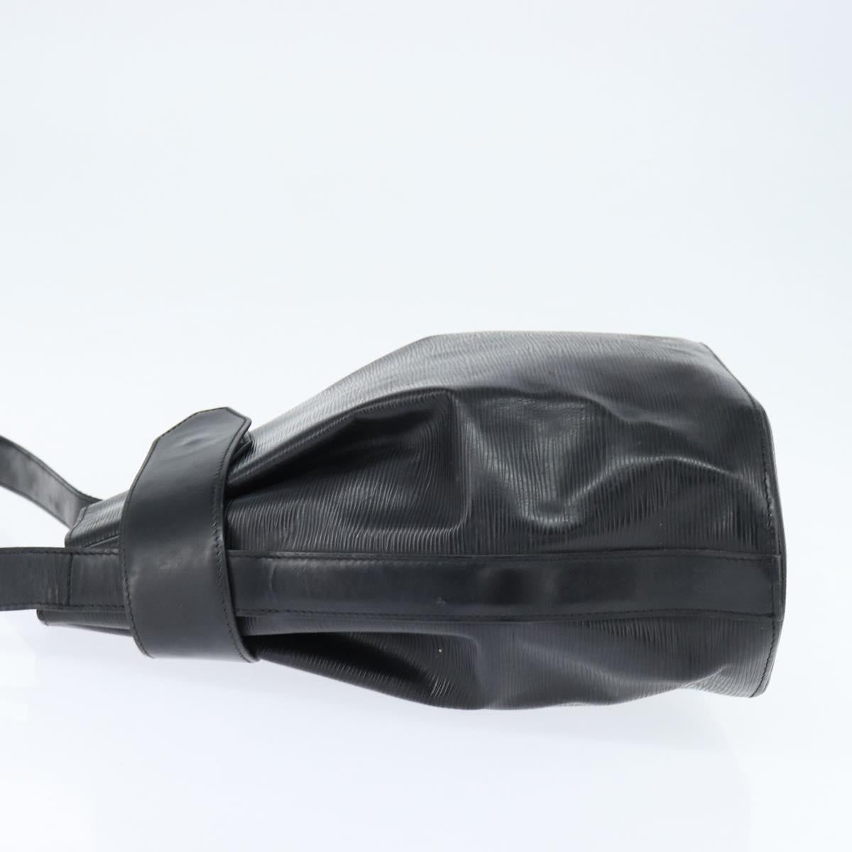 LOUIS VUITTON Epi Sac Depaule GM Shoulder Bag Black M80155 LV Auth 149082