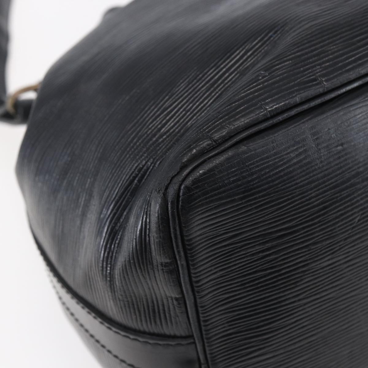 LOUIS VUITTON Epi Petit Noe Shoulder Bag Black M44102 LV Auth 149083