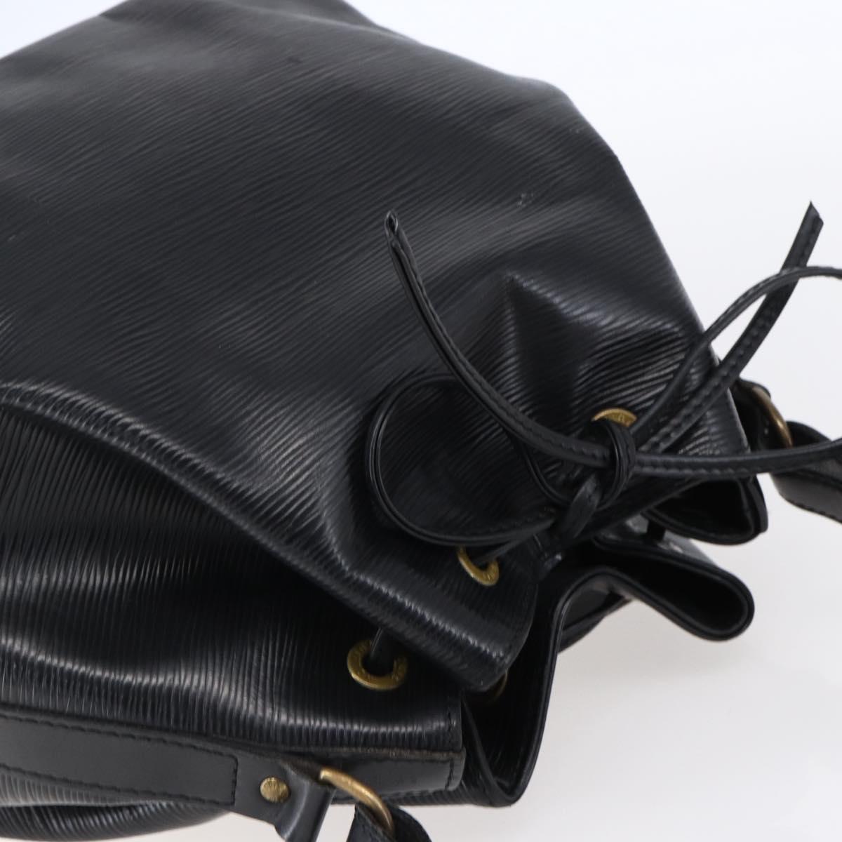 LOUIS VUITTON Epi Petit Noe Shoulder Bag Black M44102 LV Auth 149083