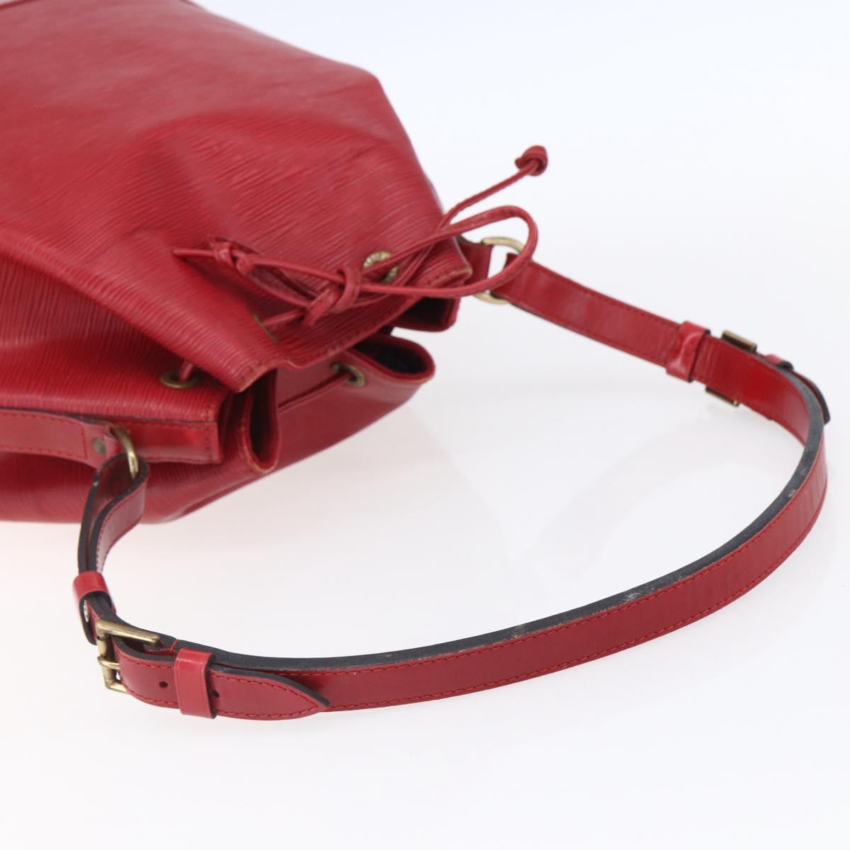 LOUIS VUITTON Epi Noe Shoulder Bag Red M44007 LV Auth 149084