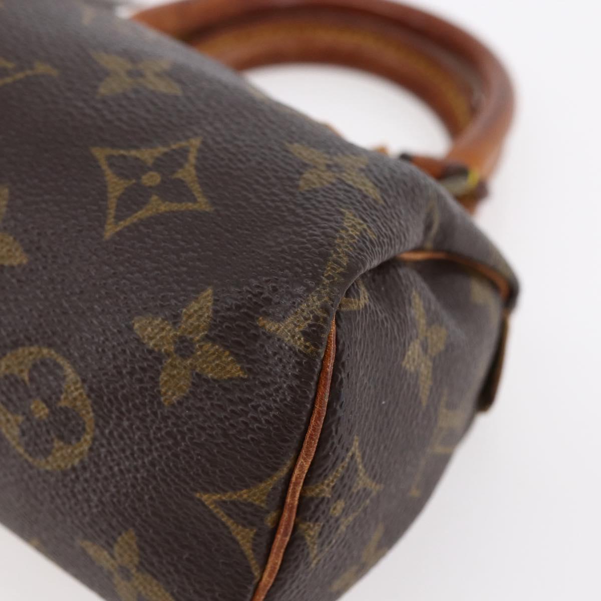 LOUIS VUITTON Monogram Mini Speedy Hand Bag M41534 LV Auth 149097
