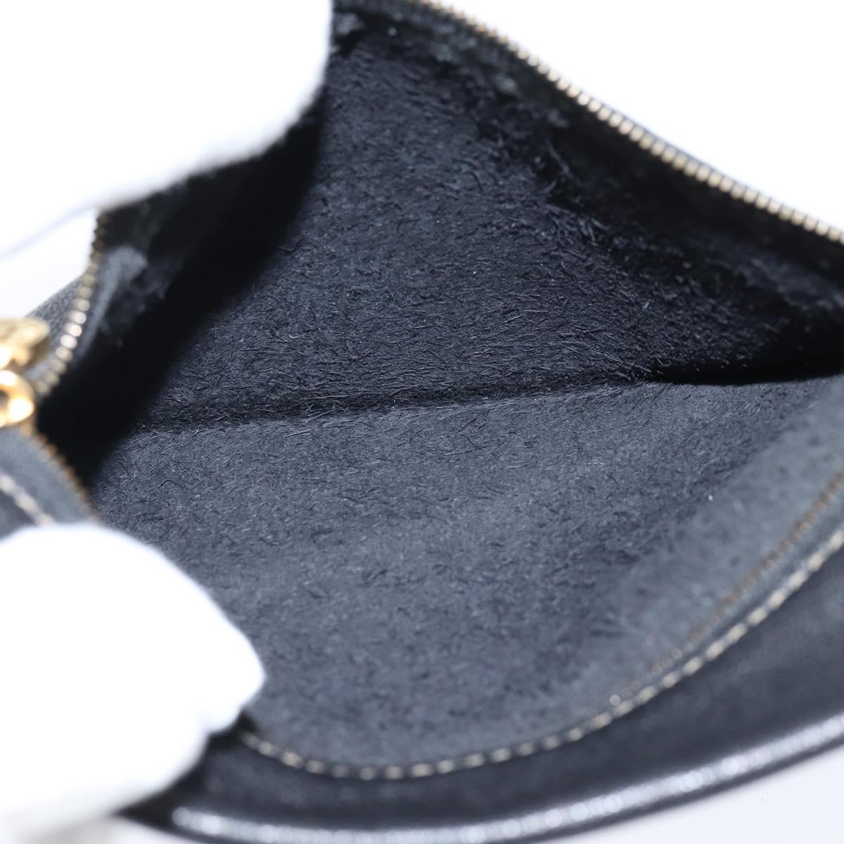 FENDI Backpack Leather Black Gold Auth 149132