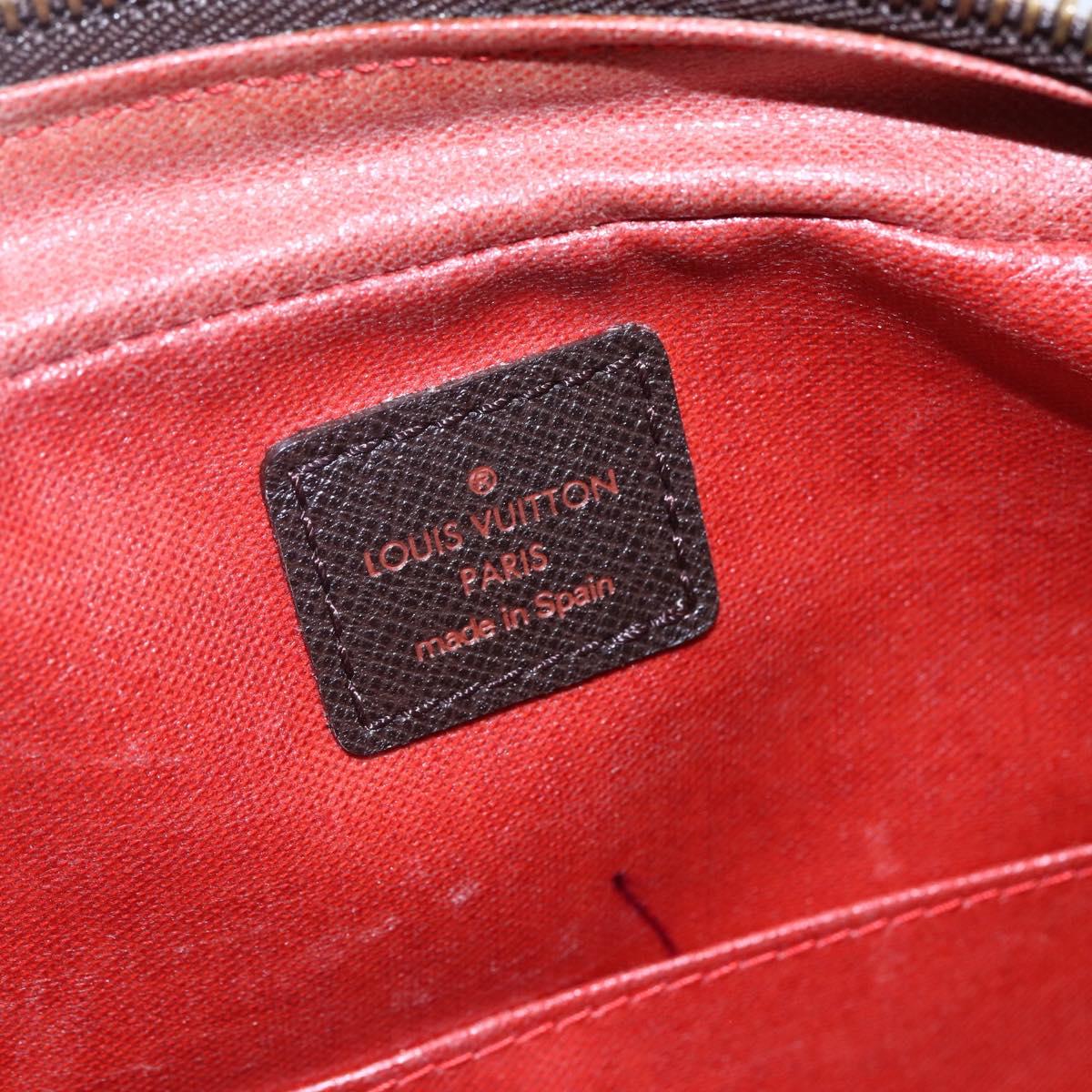 LOUIS VUITTON Damier Ebene Trousse Toilette 25 Clutch Bag N47624 LV Auth 149133