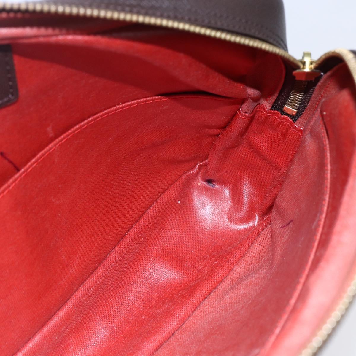 LOUIS VUITTON Damier Ebene Trousse Toilette 25 Clutch Bag N47624 LV Auth 149133