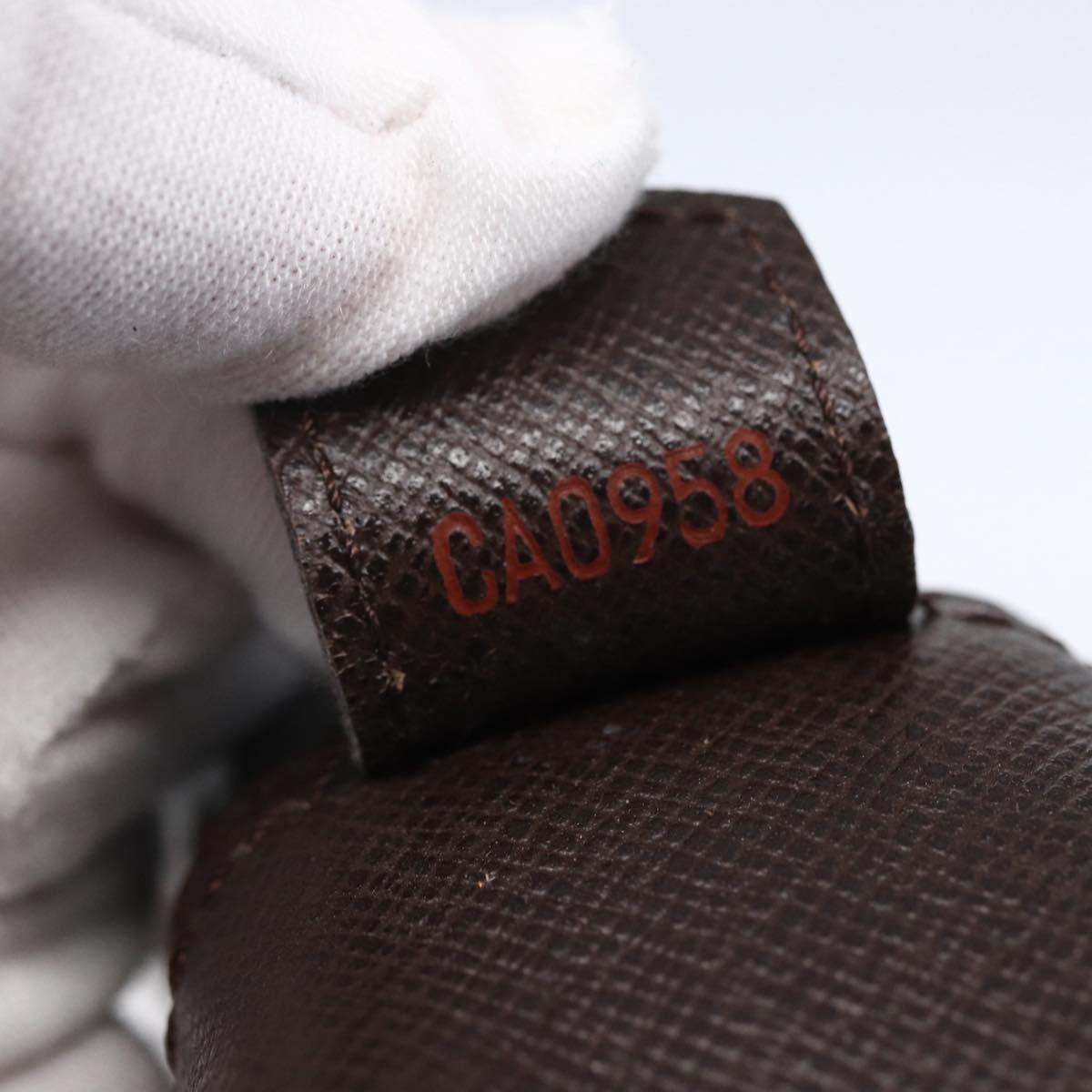 LOUIS VUITTON Damier Ebene Trousse Toilette 25 Clutch Bag N47624 LV Auth 149133