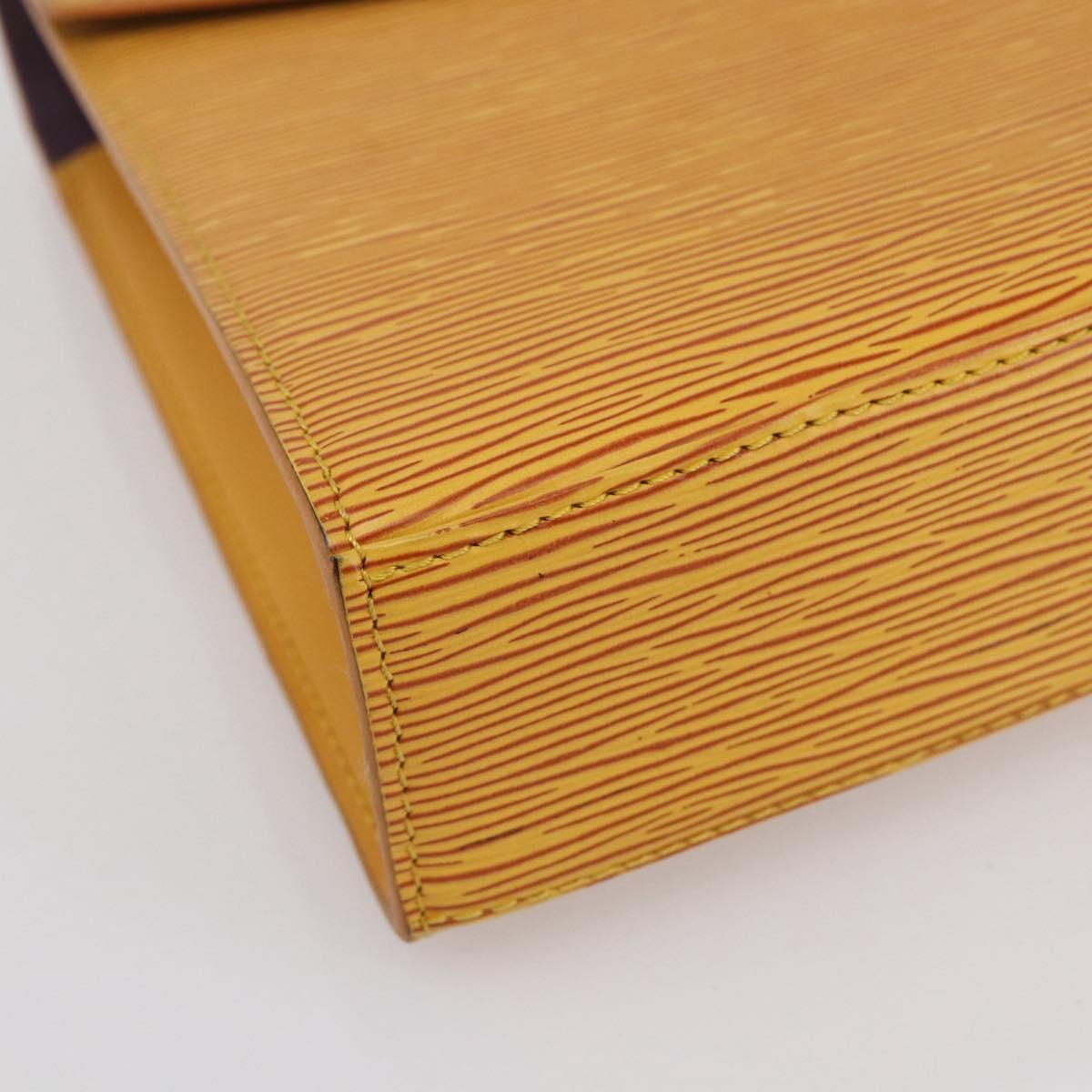 LOUIS VUITTON Epi Malesherbes Hand Bag Tassili Yellow Jonne M52379 Auth 149143