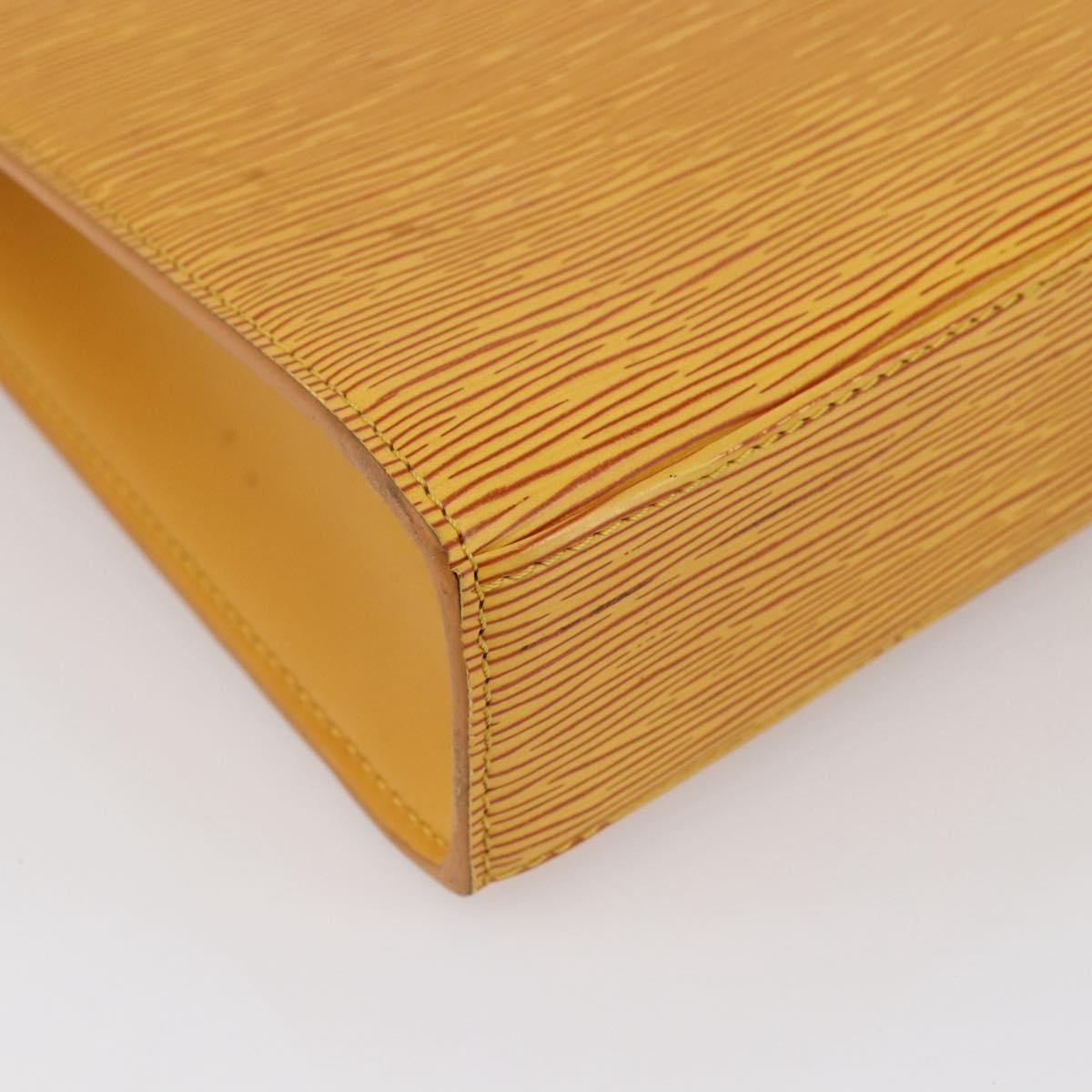 LOUIS VUITTON Epi Malesherbes Hand Bag Tassili Yellow Jonne M52379 Auth 149143