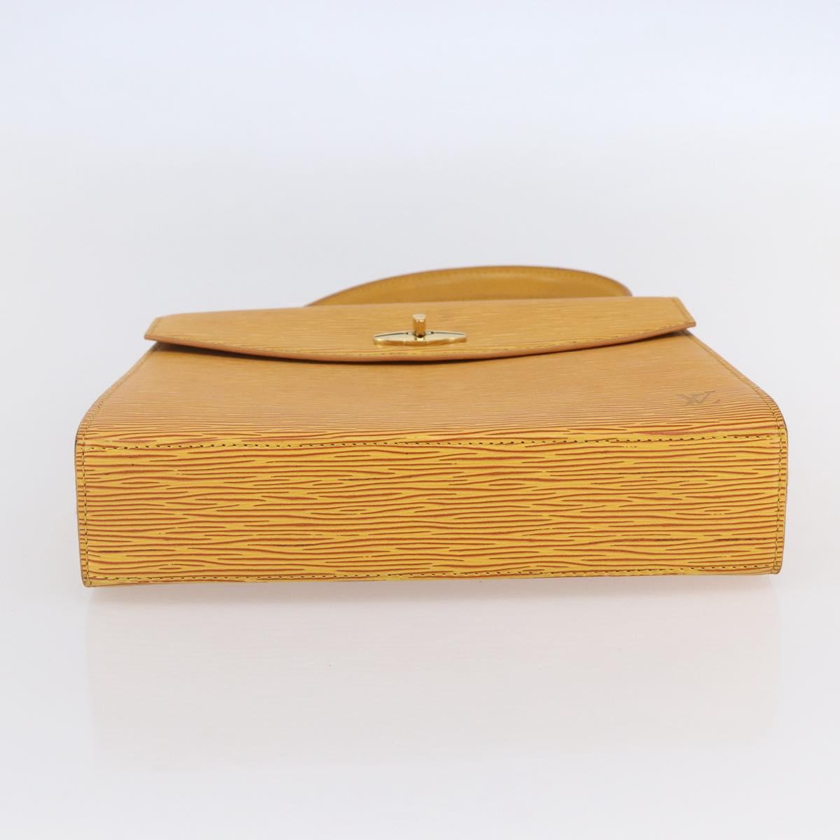 LOUIS VUITTON Epi Malesherbes Hand Bag Tassili Yellow Jonne M52379 Auth 149143