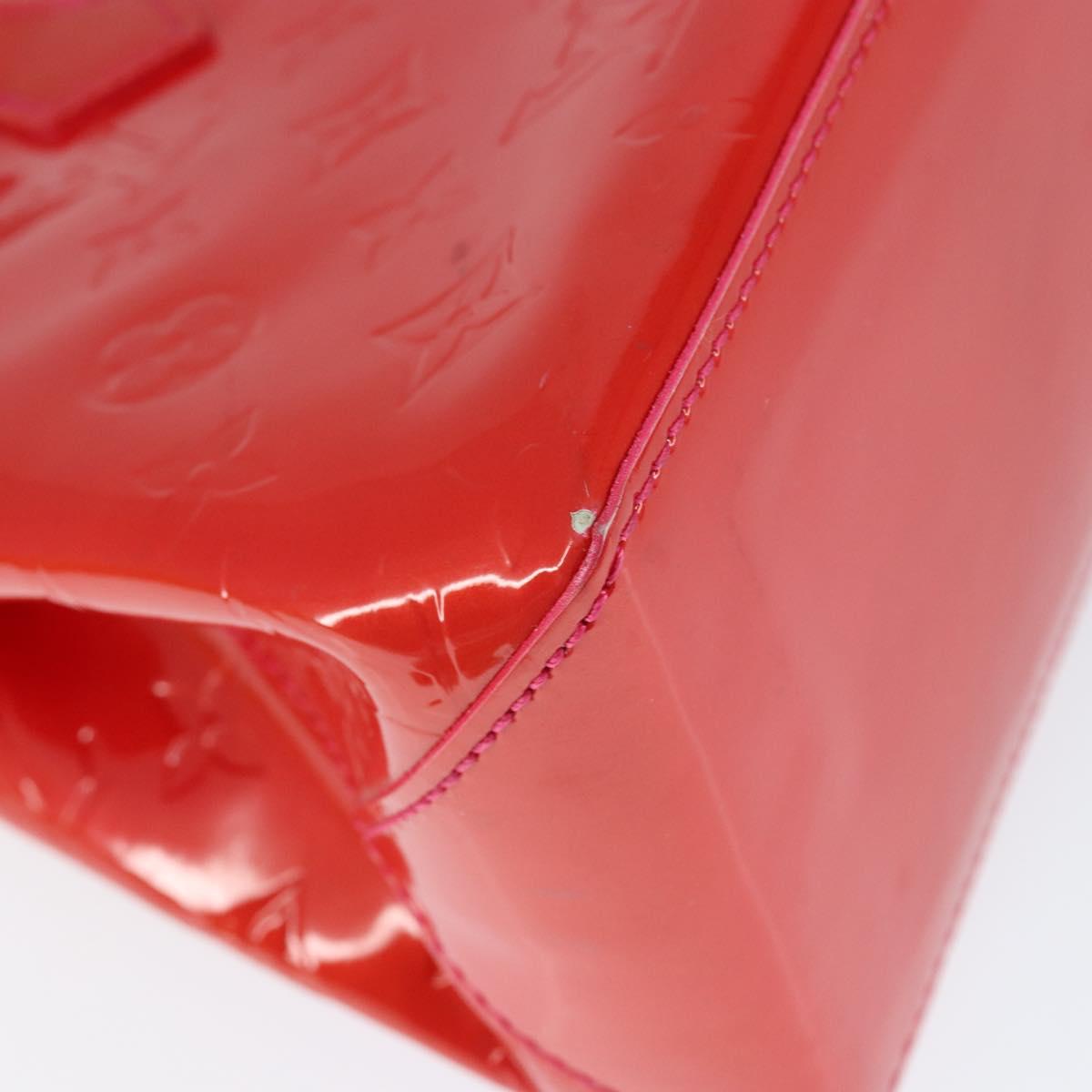 LOUIS VUITTON Monogram Vernis Wilshire Boulevard Bag Rose Pop M93643 Auth 149144