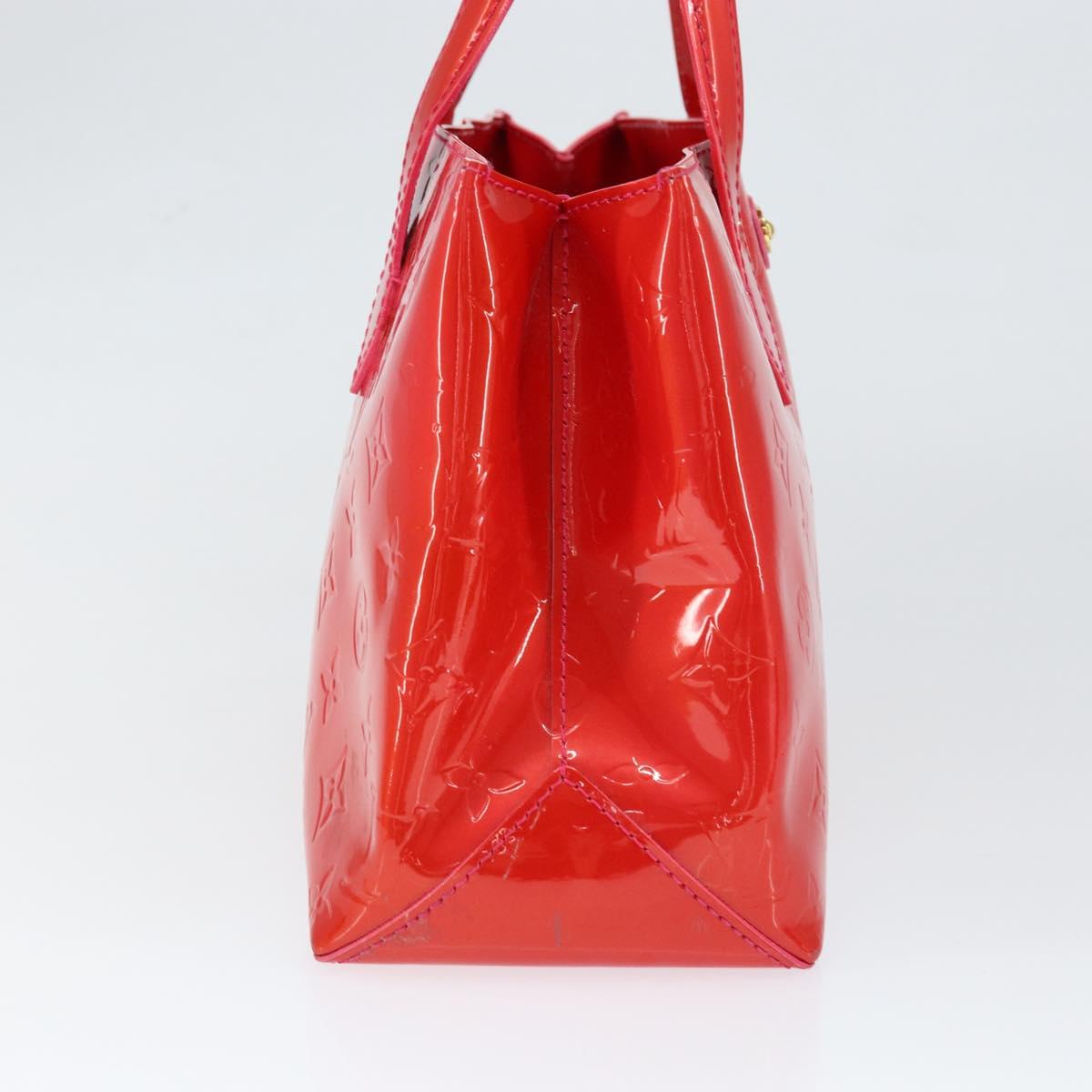 LOUIS VUITTON Monogram Vernis Wilshire Boulevard Bag Rose Pop M93643 Auth 149144