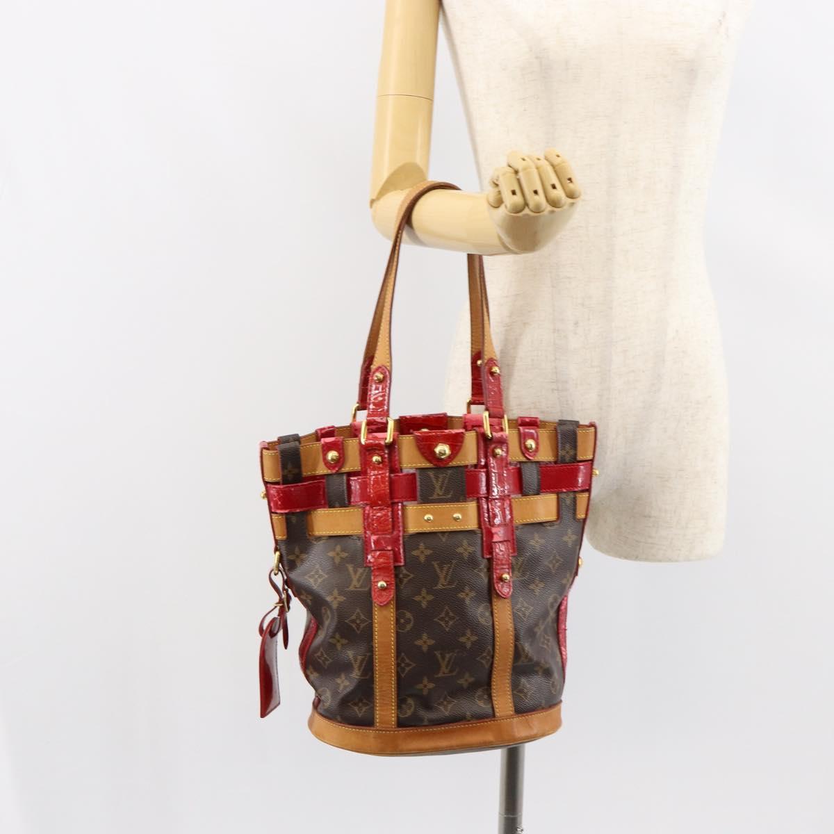 LOUIS VUITTON Monogram Ruby Neo bucket Tote Bag M95613 LV Auth 149145