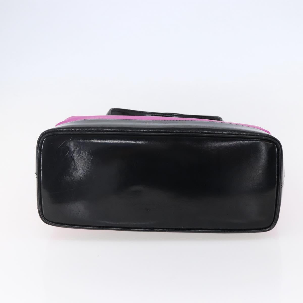 SAINT LAURENT Tote Bag Nylon Pink Gold Auth 149152