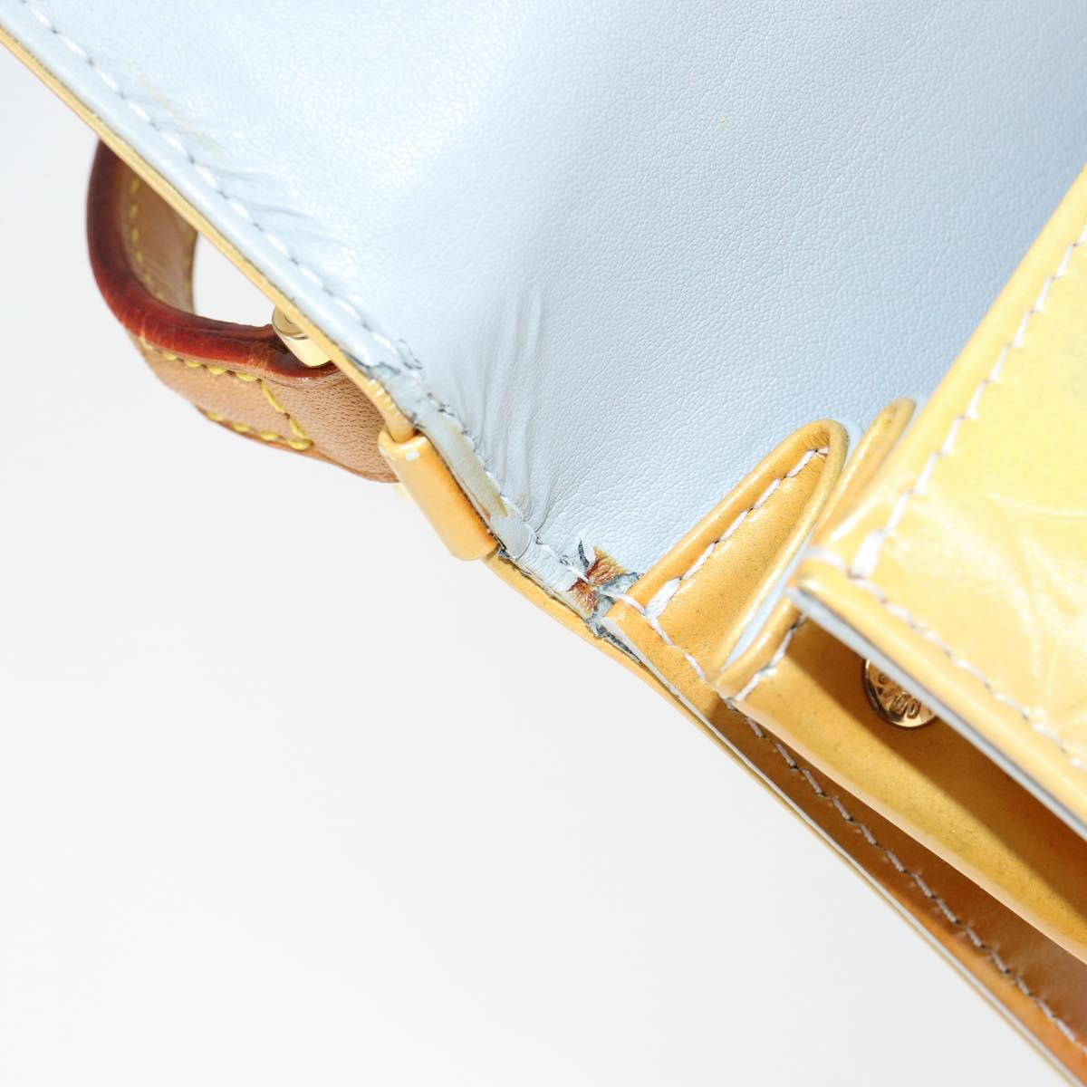 LOUIS VUITTON Monogram Vernis Spring Street Hand Bag Gris M91029 LV Auth 149160