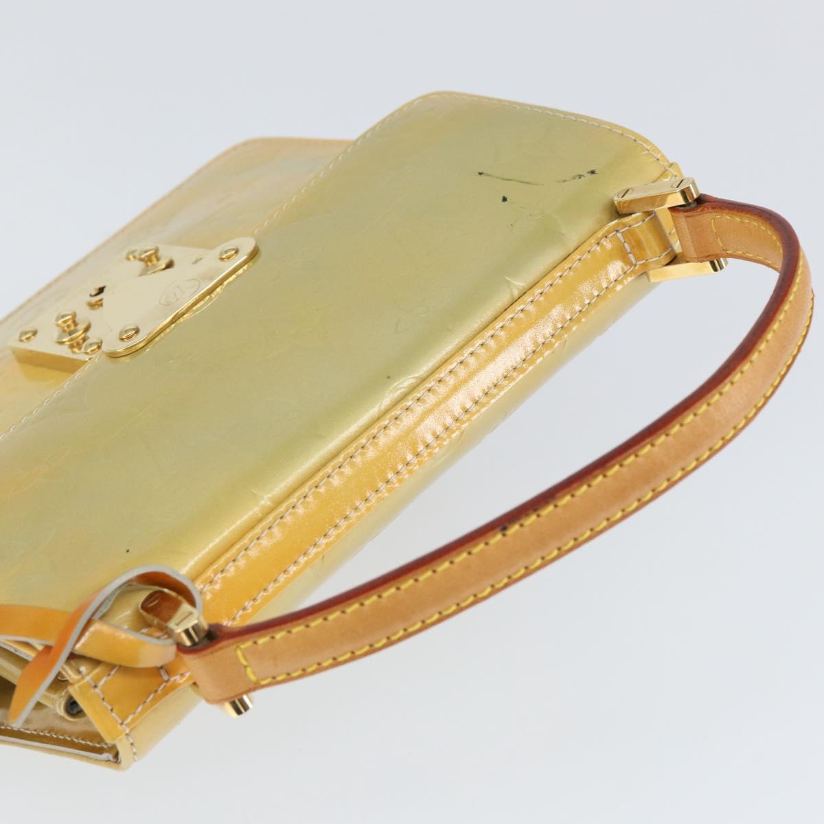 LOUIS VUITTON Monogram Vernis Spring Street Hand Bag Gris M91029 LV Auth 149160