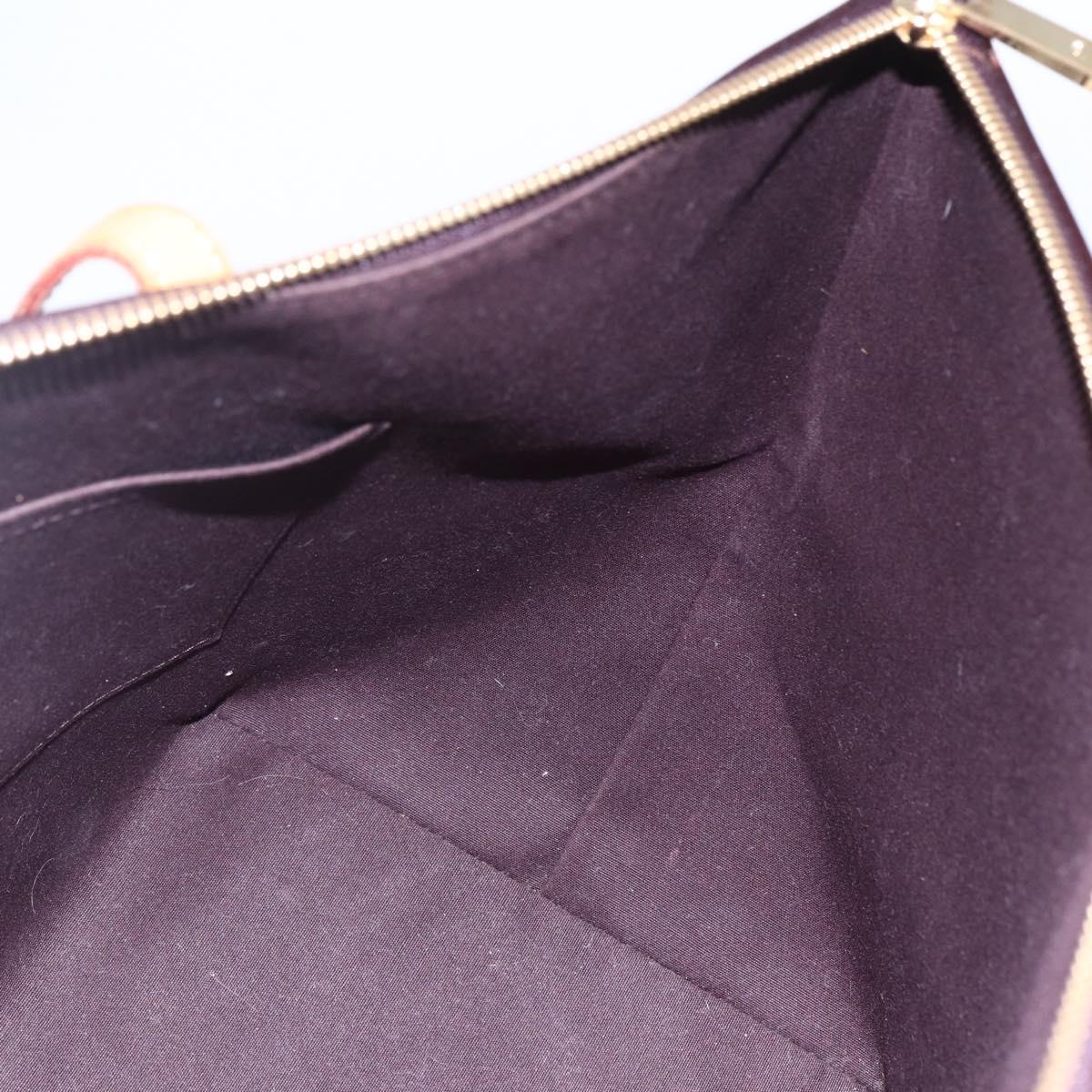 LOUIS VUITTON Monogram Vernis Bellevue GM Tote Bag Amarante M93589 Auth 149163