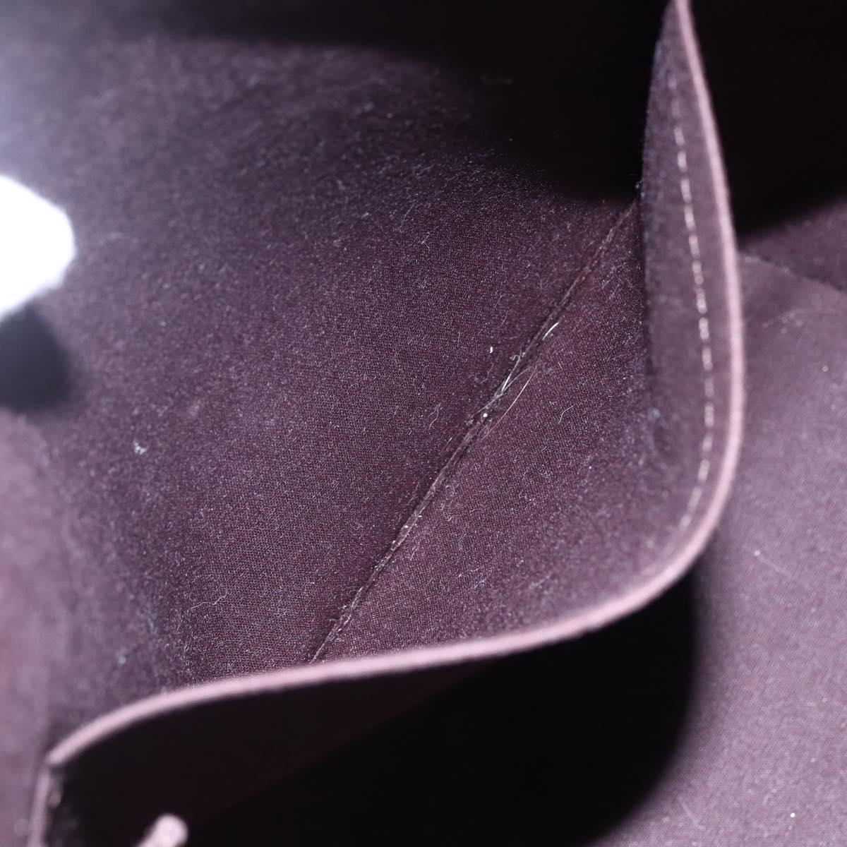 LOUIS VUITTON Monogram Vernis Bellevue GM Tote Bag Amarante M93589 Auth 149163