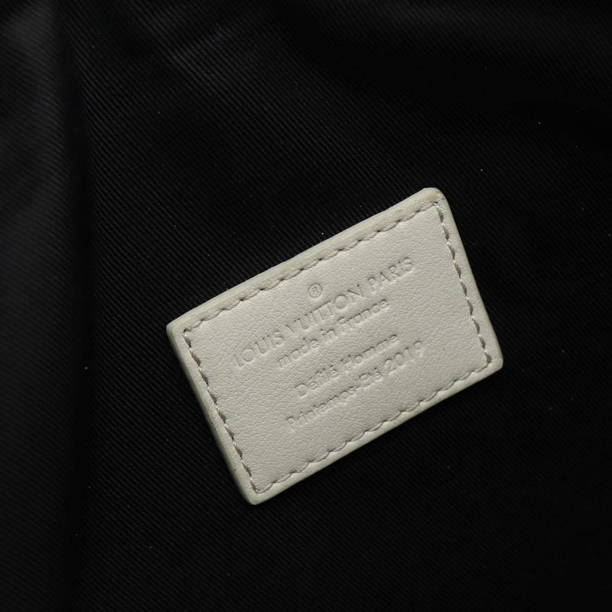 LOUIS VUITTON Monogram Empreinte Soft Trunk Bag White M53287 LV Auth 149169