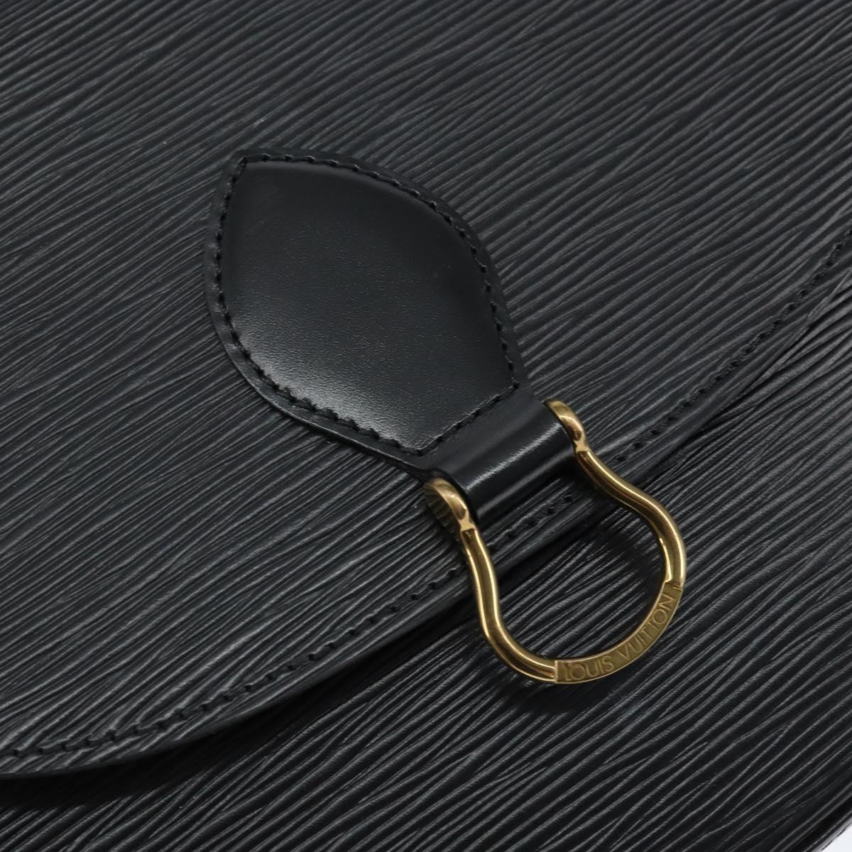 LOUIS VUITTON Epi Saint Cloud GM Shoulder Bag Black Noir M52192 LV Auth 149184