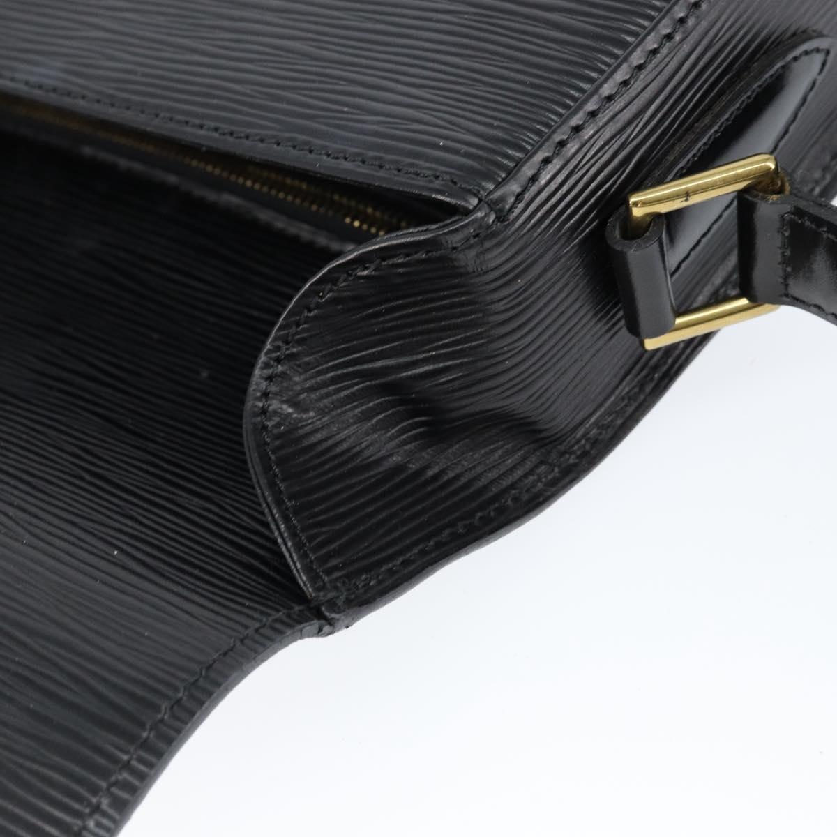 LOUIS VUITTON Epi Saint Cloud GM Shoulder Bag Black Noir M52192 LV Auth 149184
