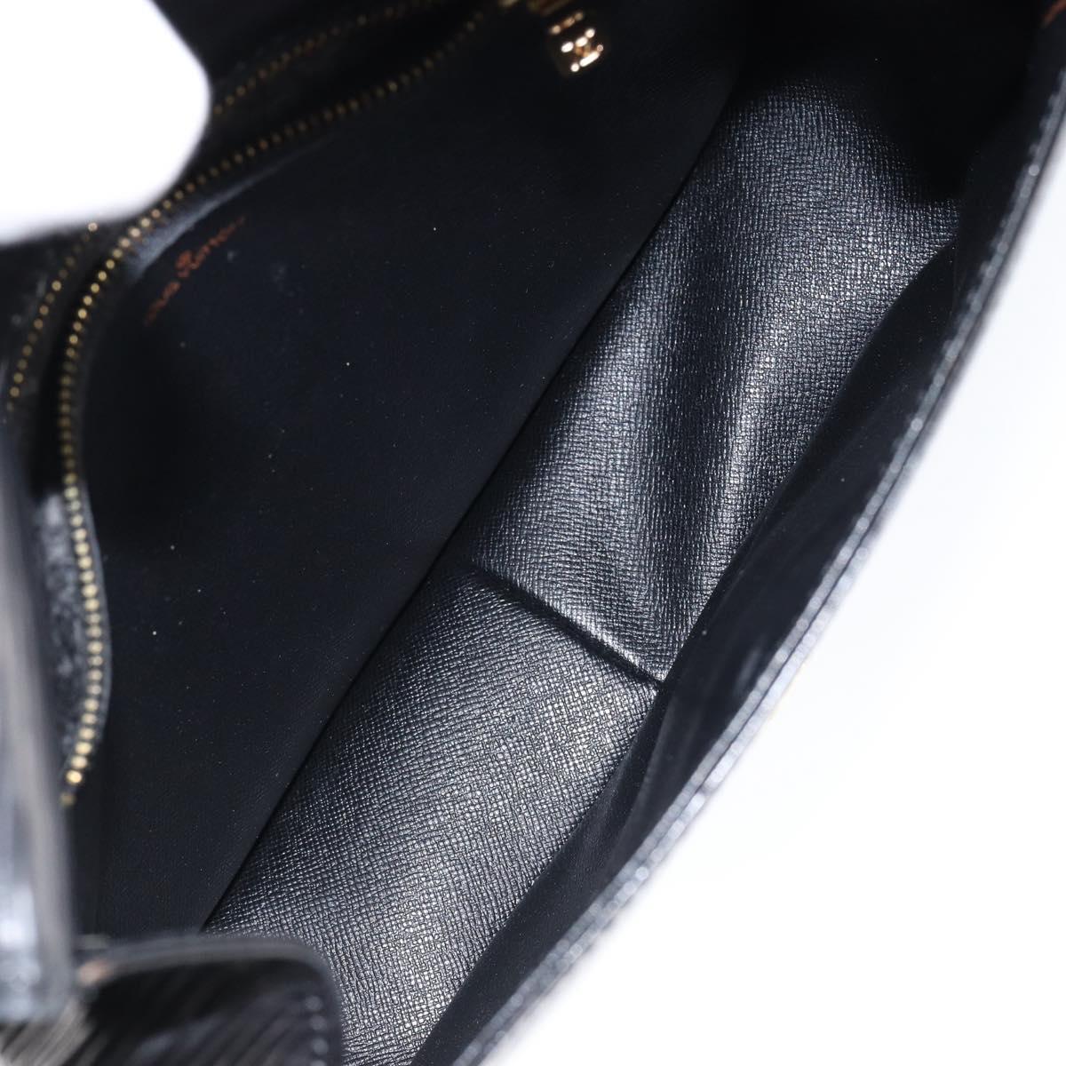 LOUIS VUITTON Epi Saint Cloud GM Shoulder Bag Black Noir M52192 LV Auth 149184