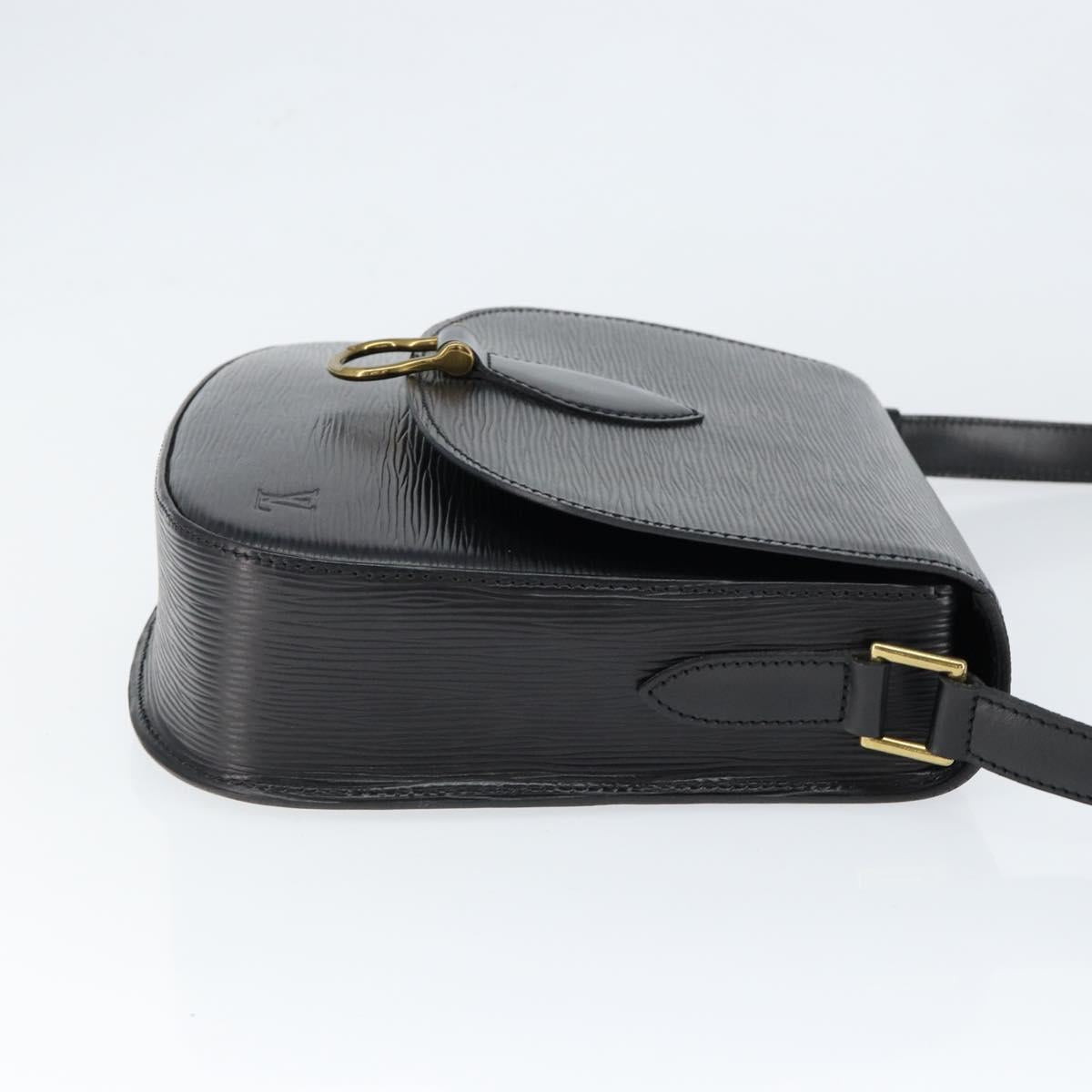 LOUIS VUITTON Epi Saint Cloud GM Shoulder Bag Black Noir M52192 LV Auth 149184