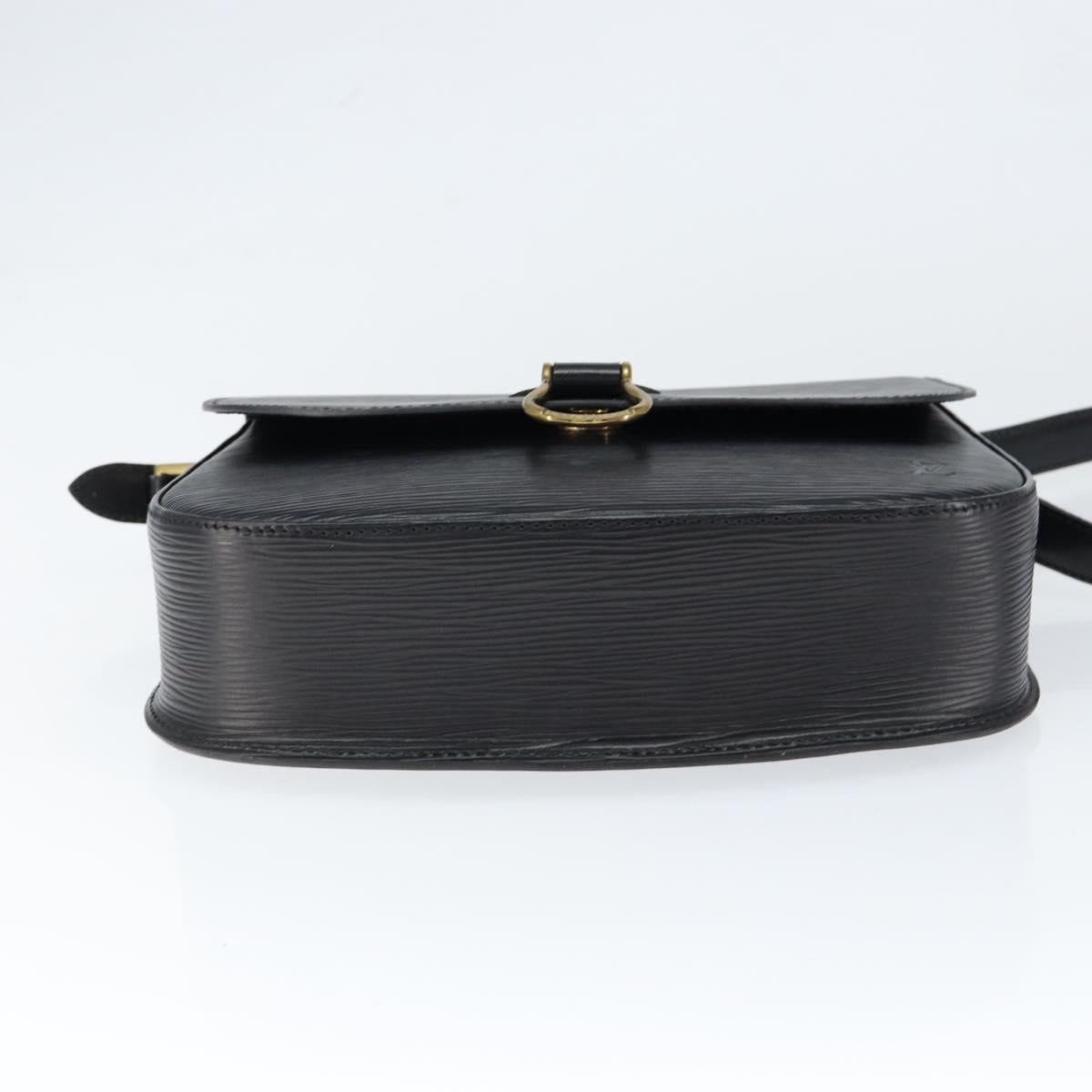 LOUIS VUITTON Epi Saint Cloud GM Shoulder Bag Black Noir M52192 LV Auth 149184