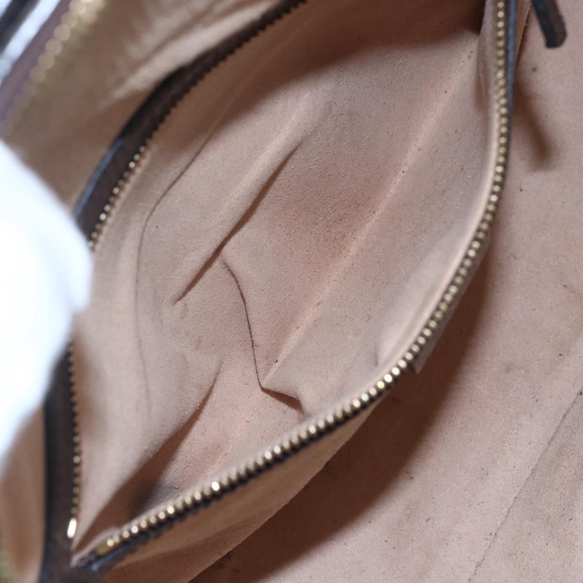 GUCCI Ophidia GG Supreme Web Sherry Line Bag PVC Beige 550622 Auth 149185