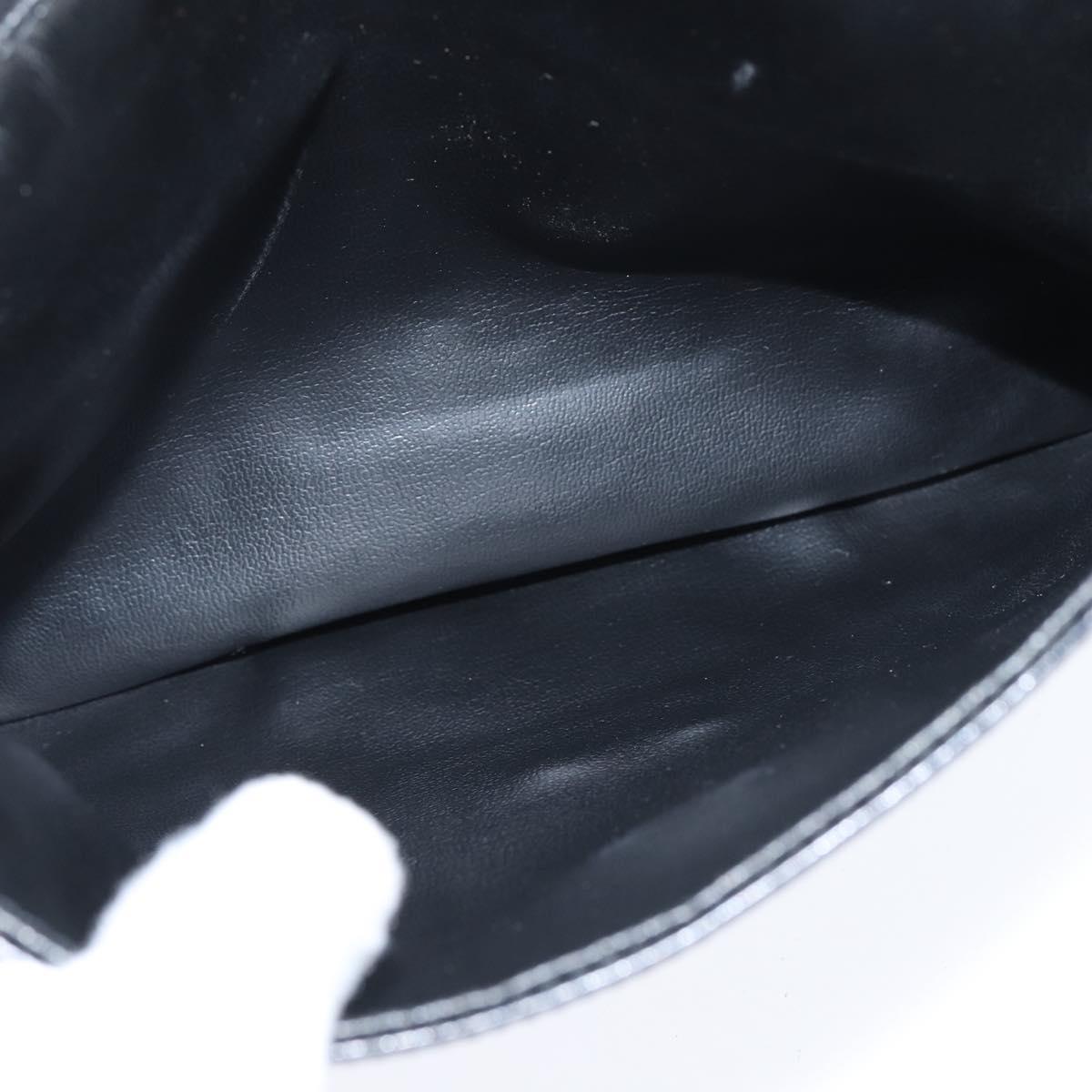 Salvatore Ferragamo Shoulder Bag Leather Black Gold Auth 149194