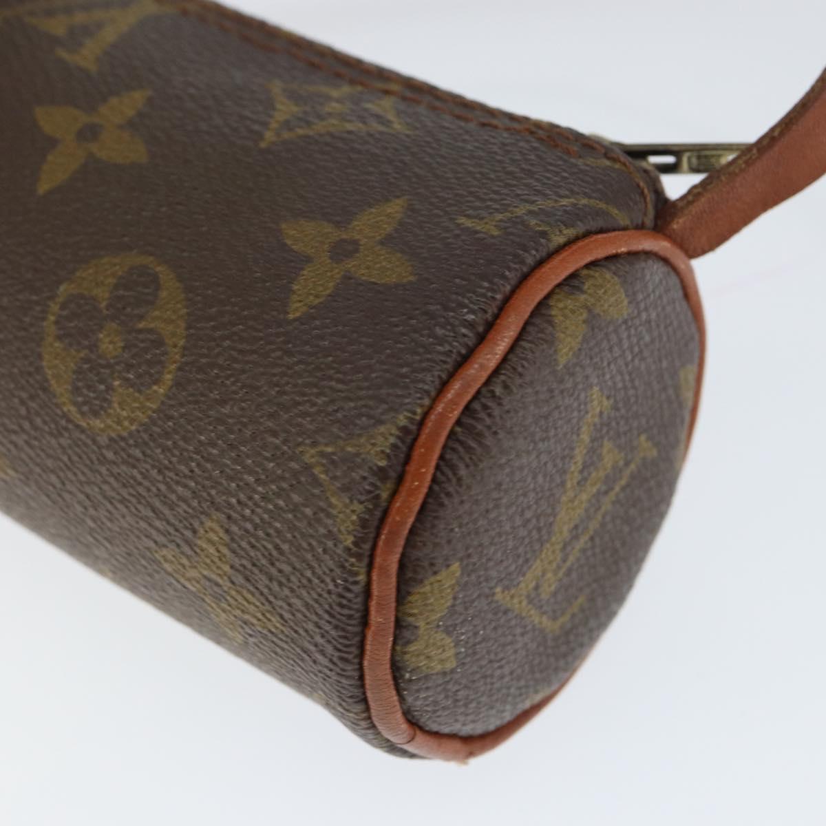 LOUIS VUITTON Monogram Papillon Pouch LV Auth 149205