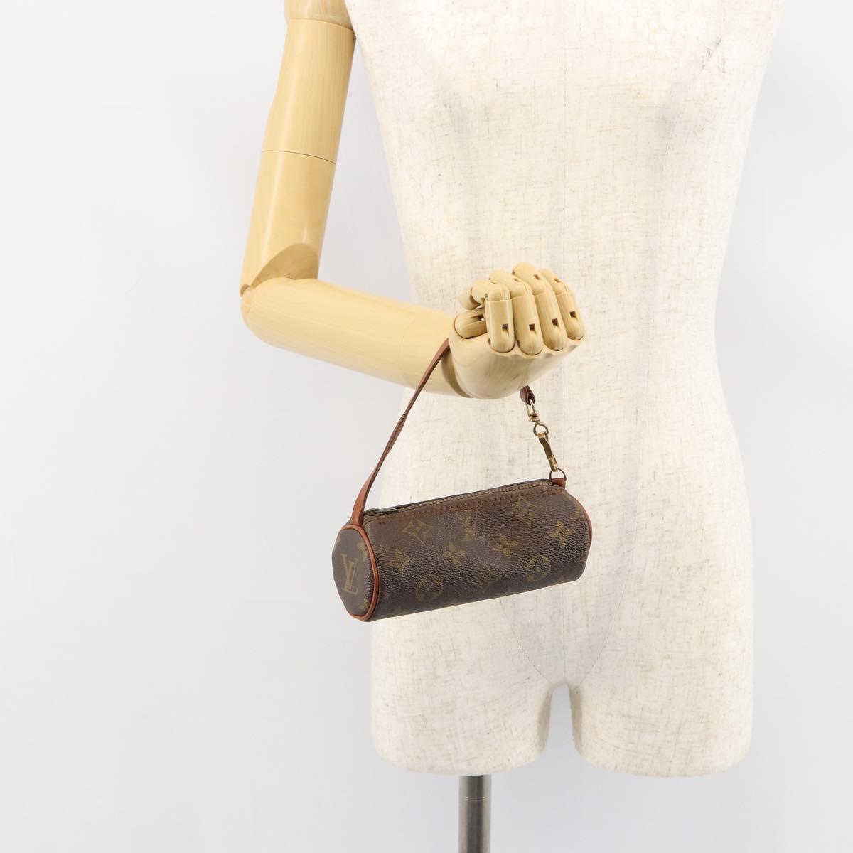 LOUIS VUITTON Monogram Papillon Pouch LV Auth 149205