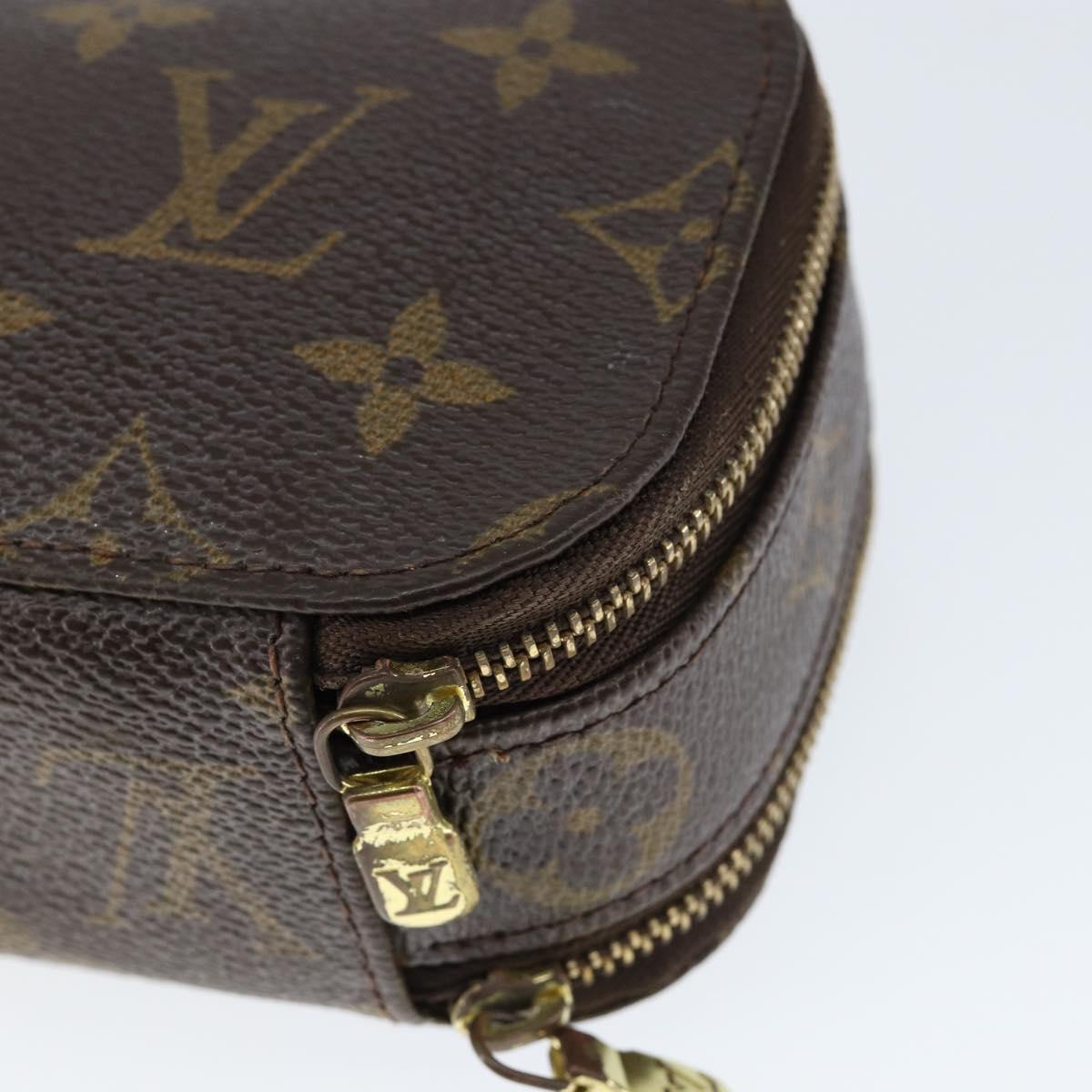 LOUIS VUITTON Monogram Trousse Brush PM Cosmetic Pouch M47510 LV Auth 149213