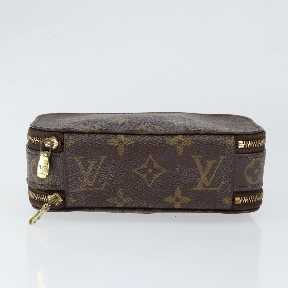 LOUIS VUITTON Monogram Trousse Brush PM Cosmetic Pouch M47510 LV Auth 149213