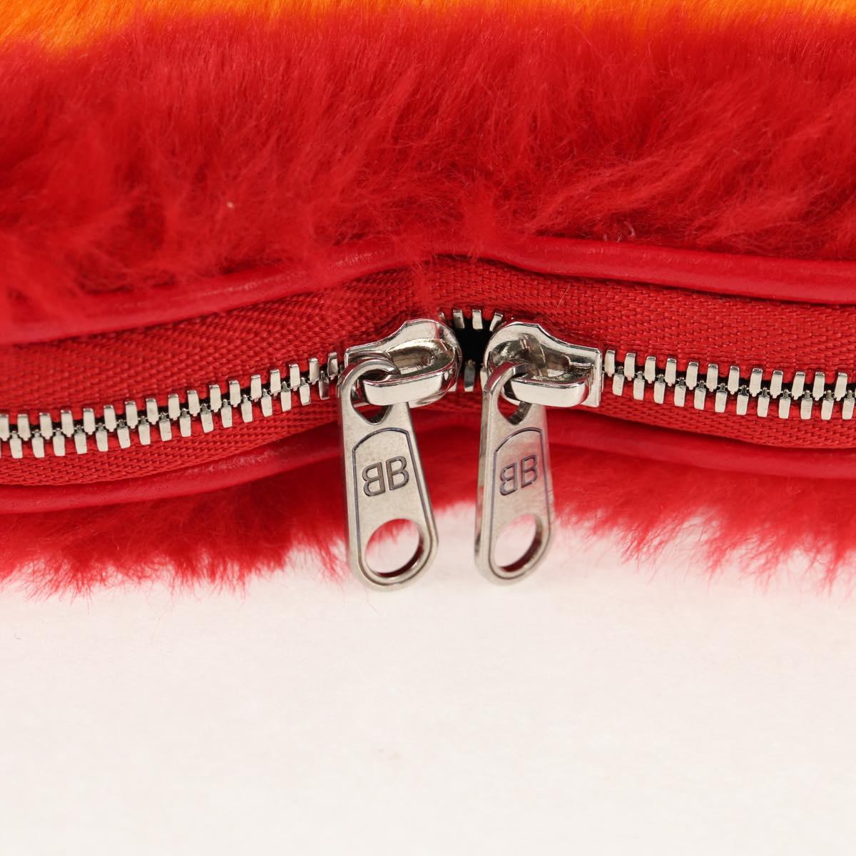 BALENCIAGA Shoulder Bag Fur Rainbow 677903 Auth 149218SM