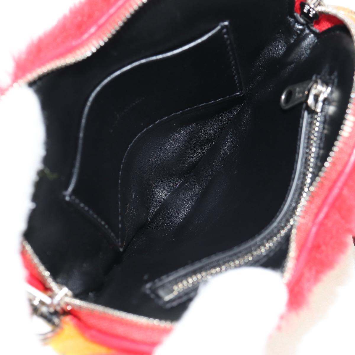 BALENCIAGA Shoulder Bag Fur Rainbow 677903 Auth 149218SM