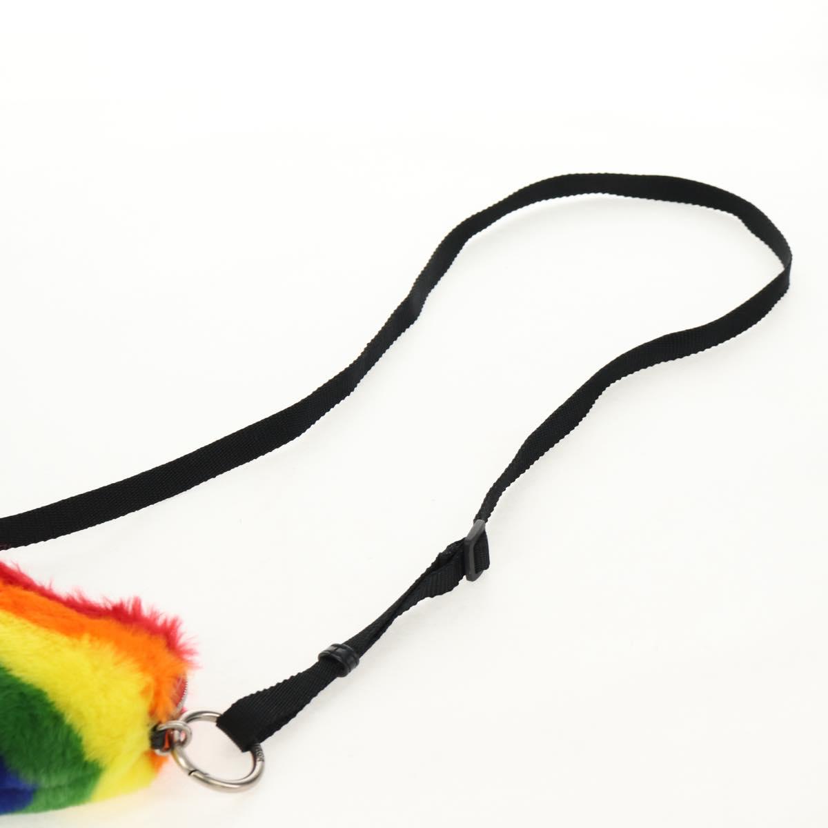 BALENCIAGA Shoulder Bag Fur Rainbow 677903 Auth 149218SM