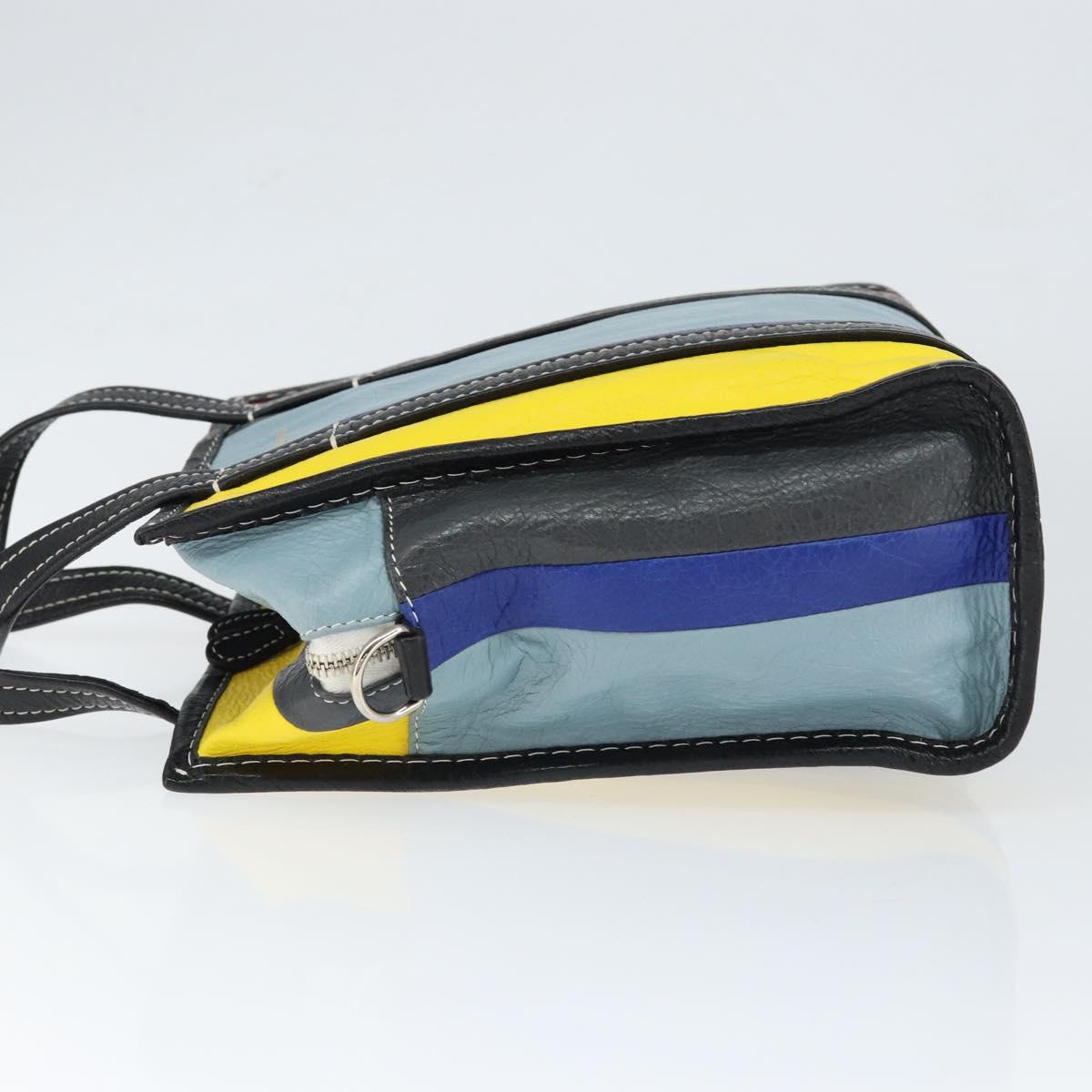 BALENCIAGA Bazaar Shopper XS Bag Leather 2way Multicolor 513989 Auth 149219