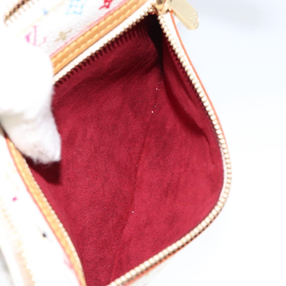 LOUIS VUITTON Monogram Multicolor Pochette GM Pouch White M60027 LV Auth 149229