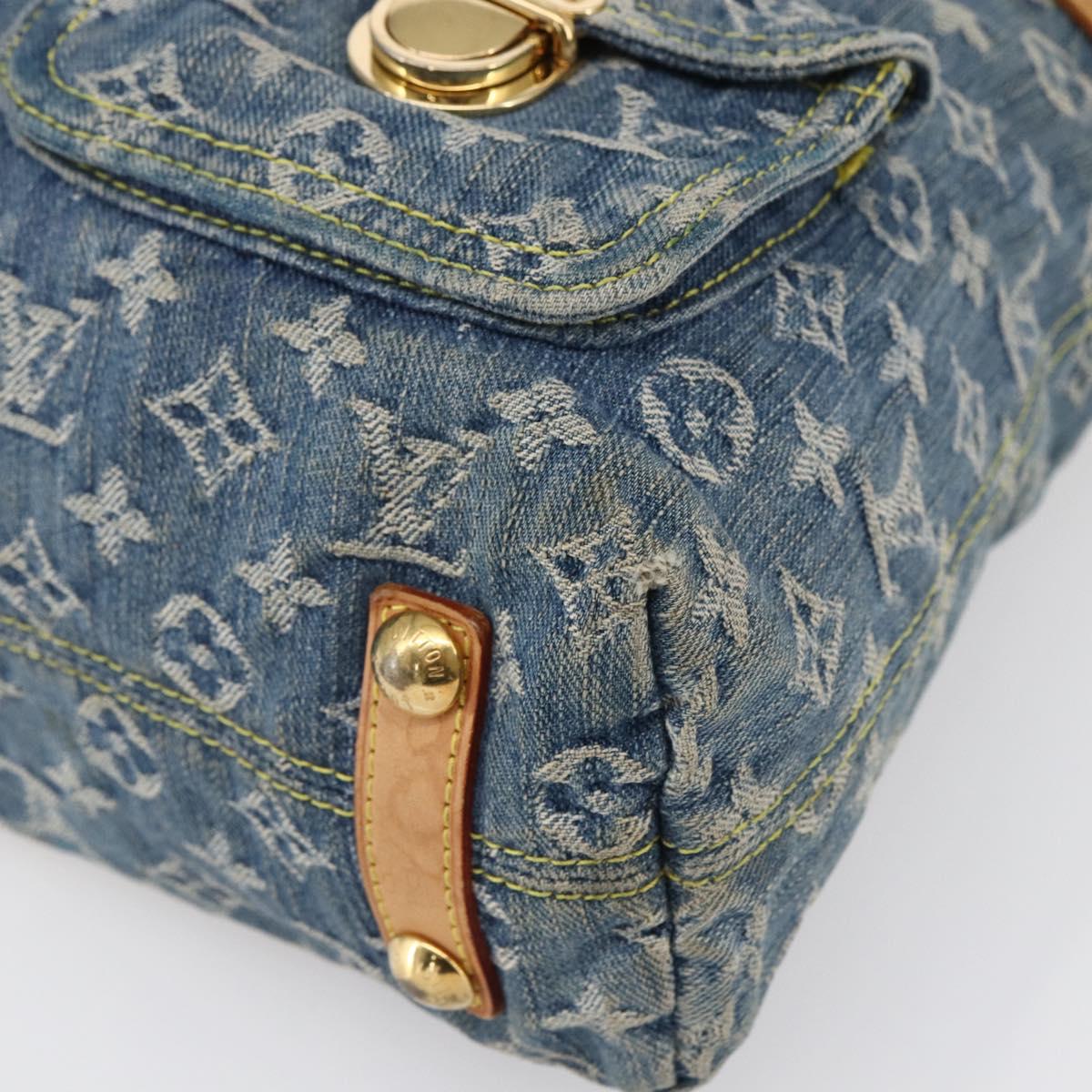 LOUIS VUITTON Monogram Denim Buggy GM Shoulder Bag Blue M95048 LV Auth 149230