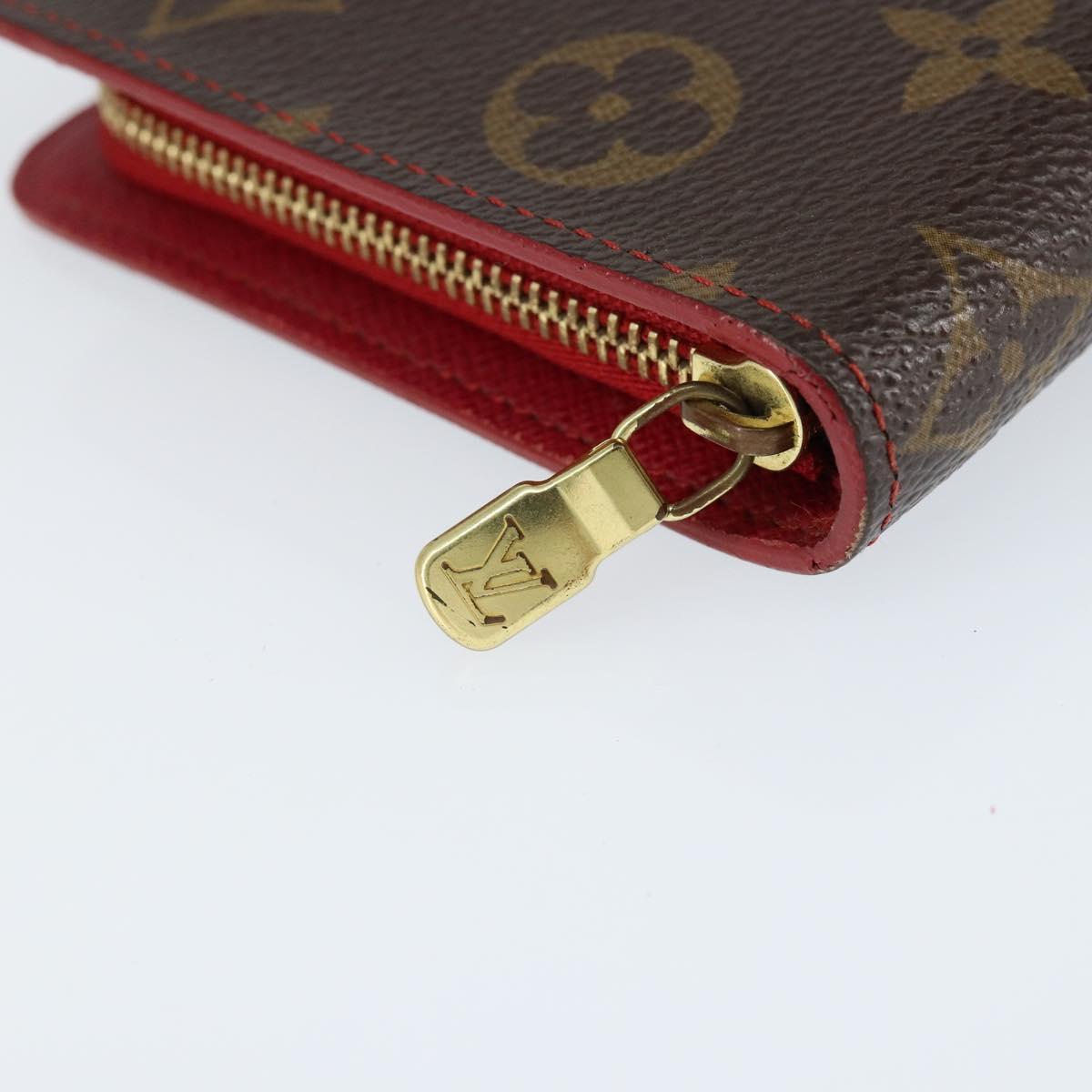 LOUIS VUITTON Monogram Cherry Porte Monnaie Zip Long Wallet M95006 Auth 149232V