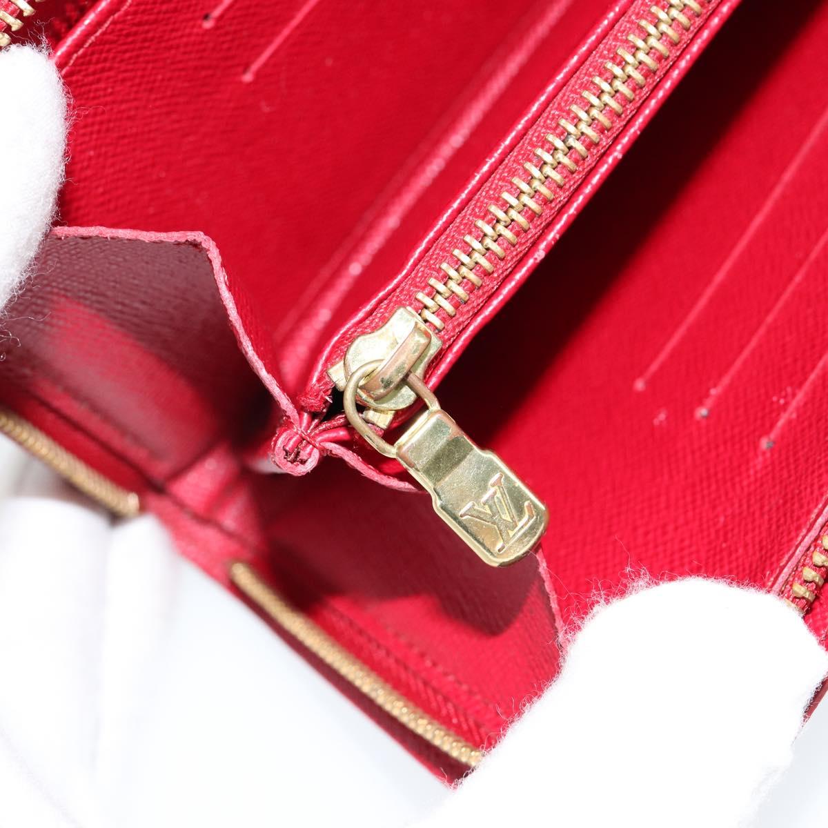 LOUIS VUITTON Monogram Cherry Porte Monnaie Zip Long Wallet M95006 Auth 149232V